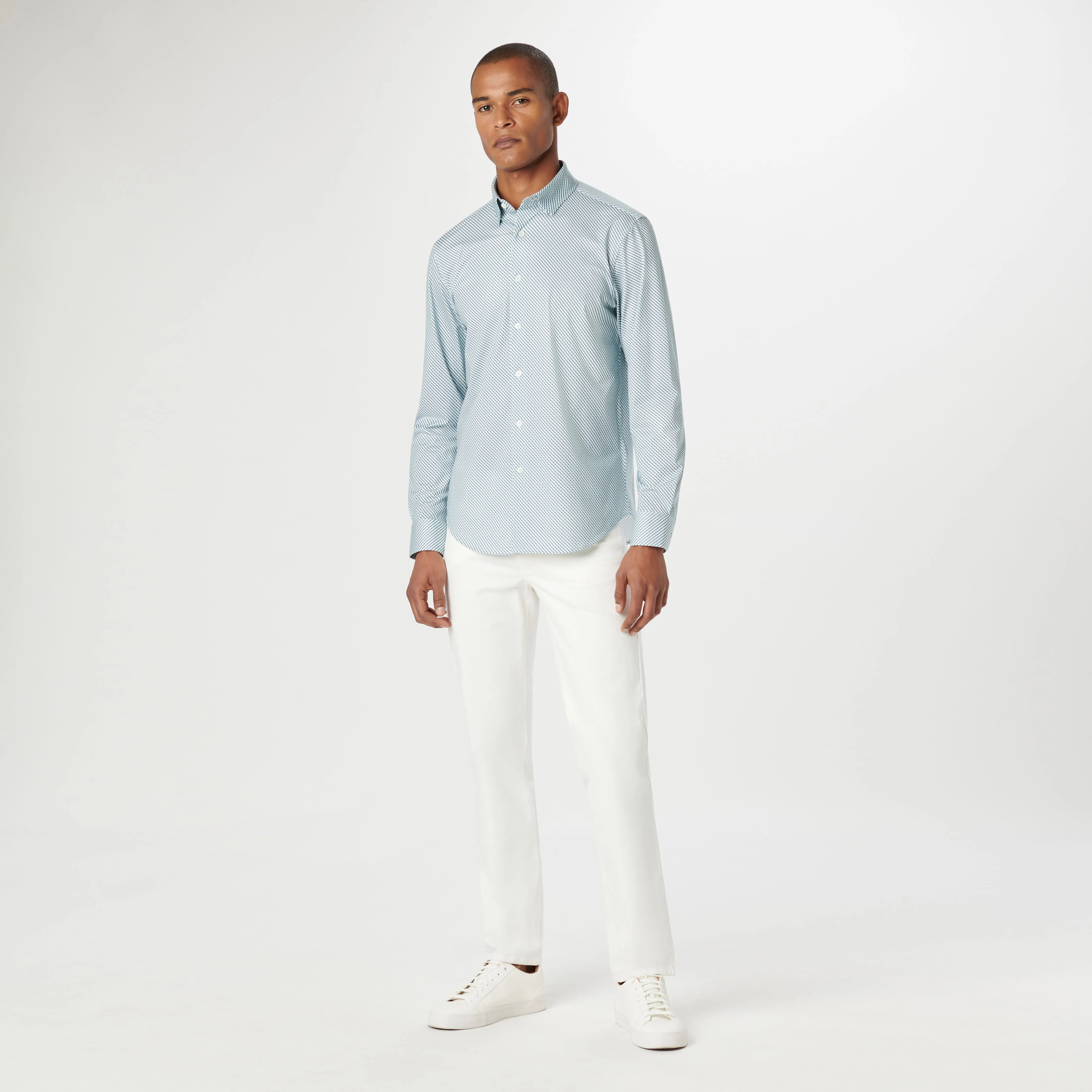 Jules Geometric OoohCotton Shirt sold by Bugatchi product image thumbnail 5