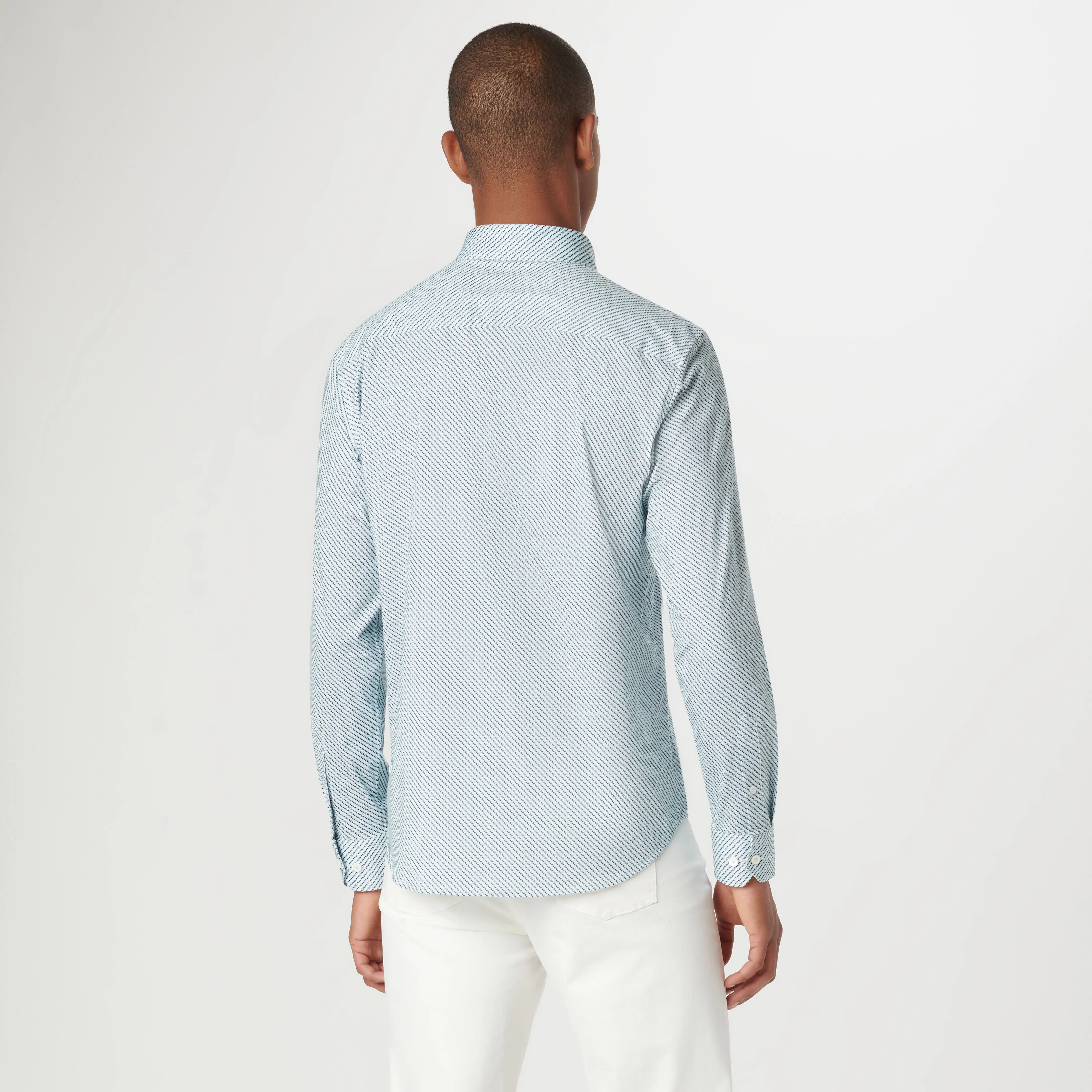 Jules Geometric OoohCotton Shirt sold by Bugatchi product image thumbnail 4