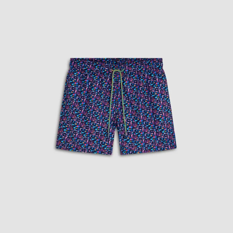 Archer Abstract Swim Trunks sold by Bugatchi