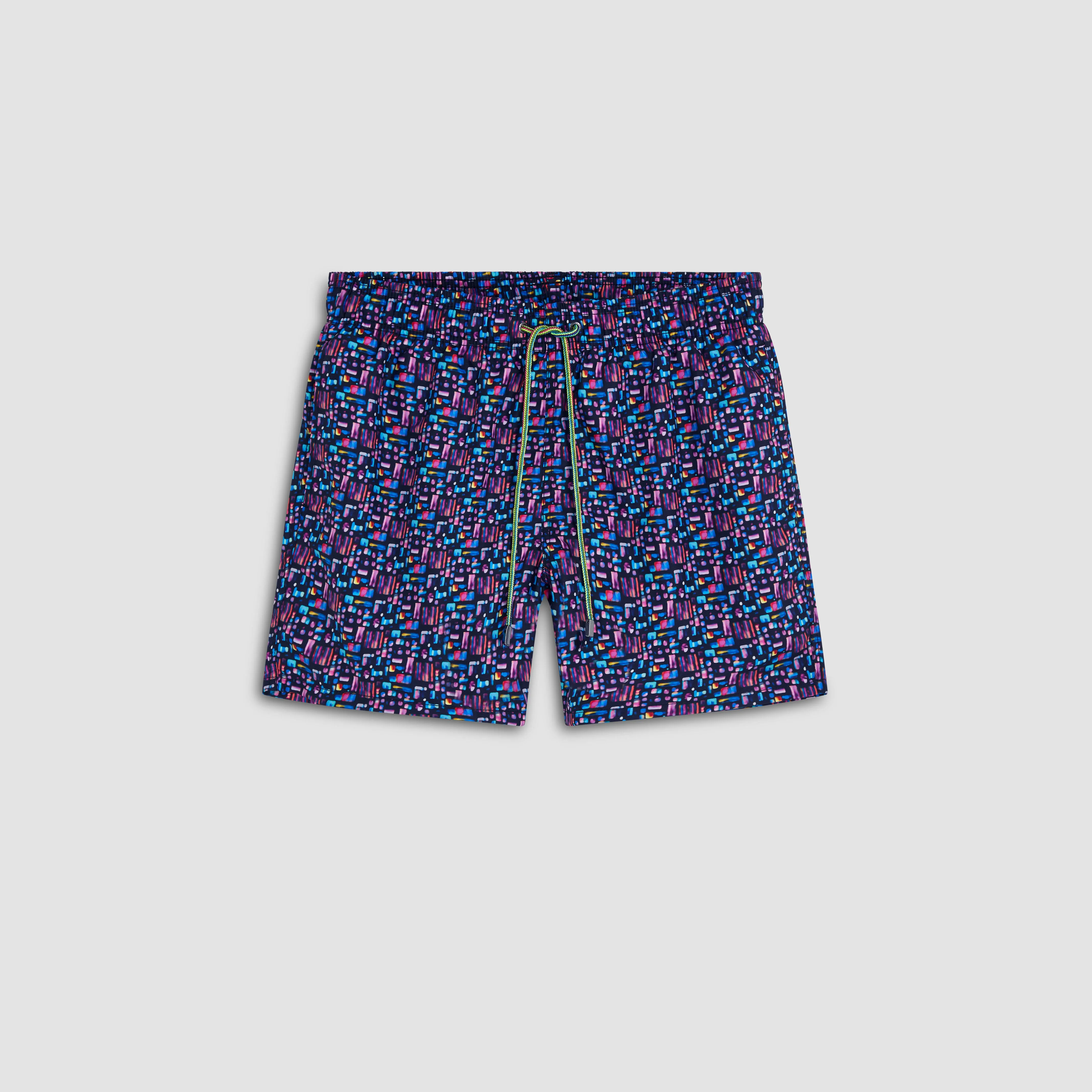 Archer Abstract Swim Trunks sold by Bugatchi