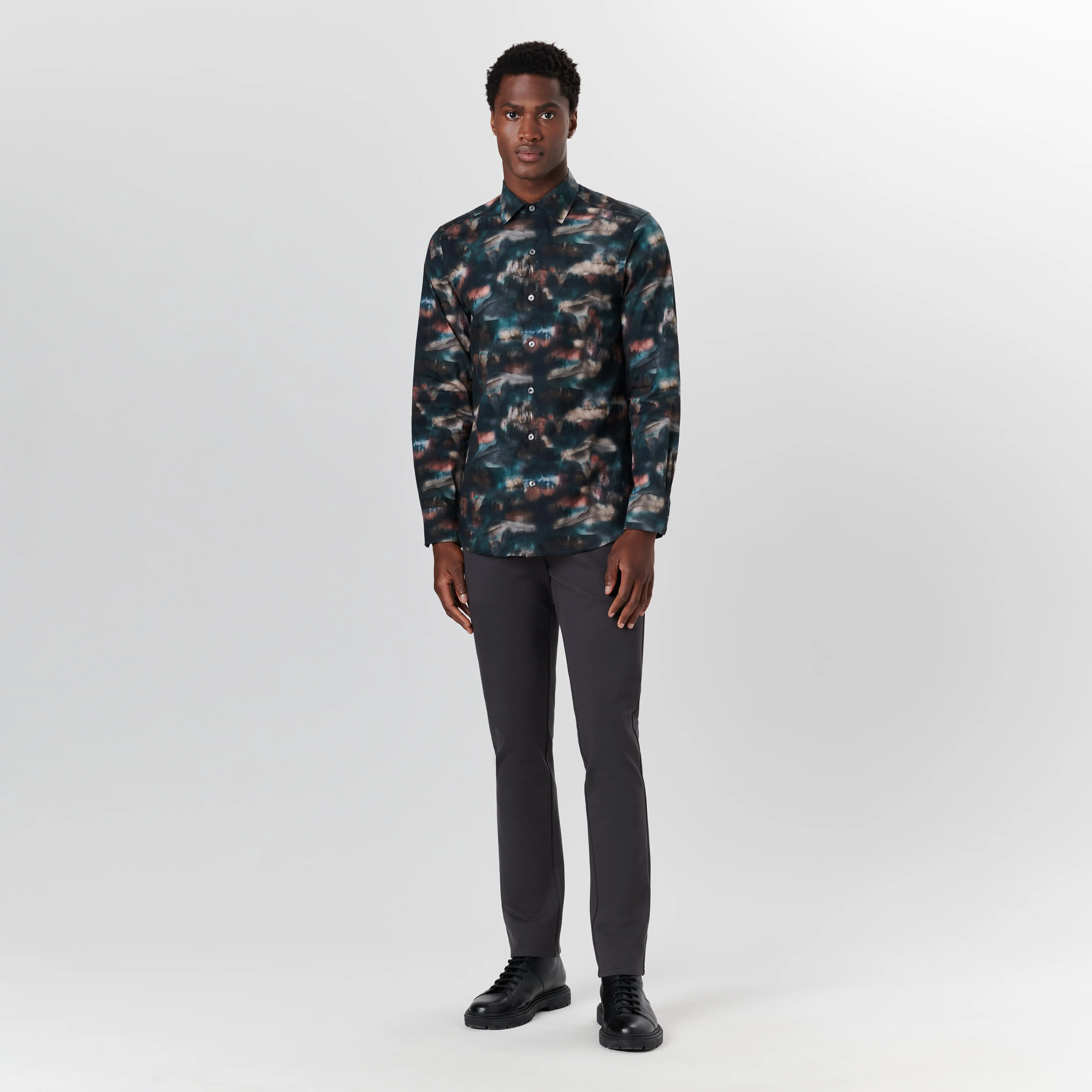 JULIAN Landscape Print Shirt sold by Bugatchi product image thumbnail 5