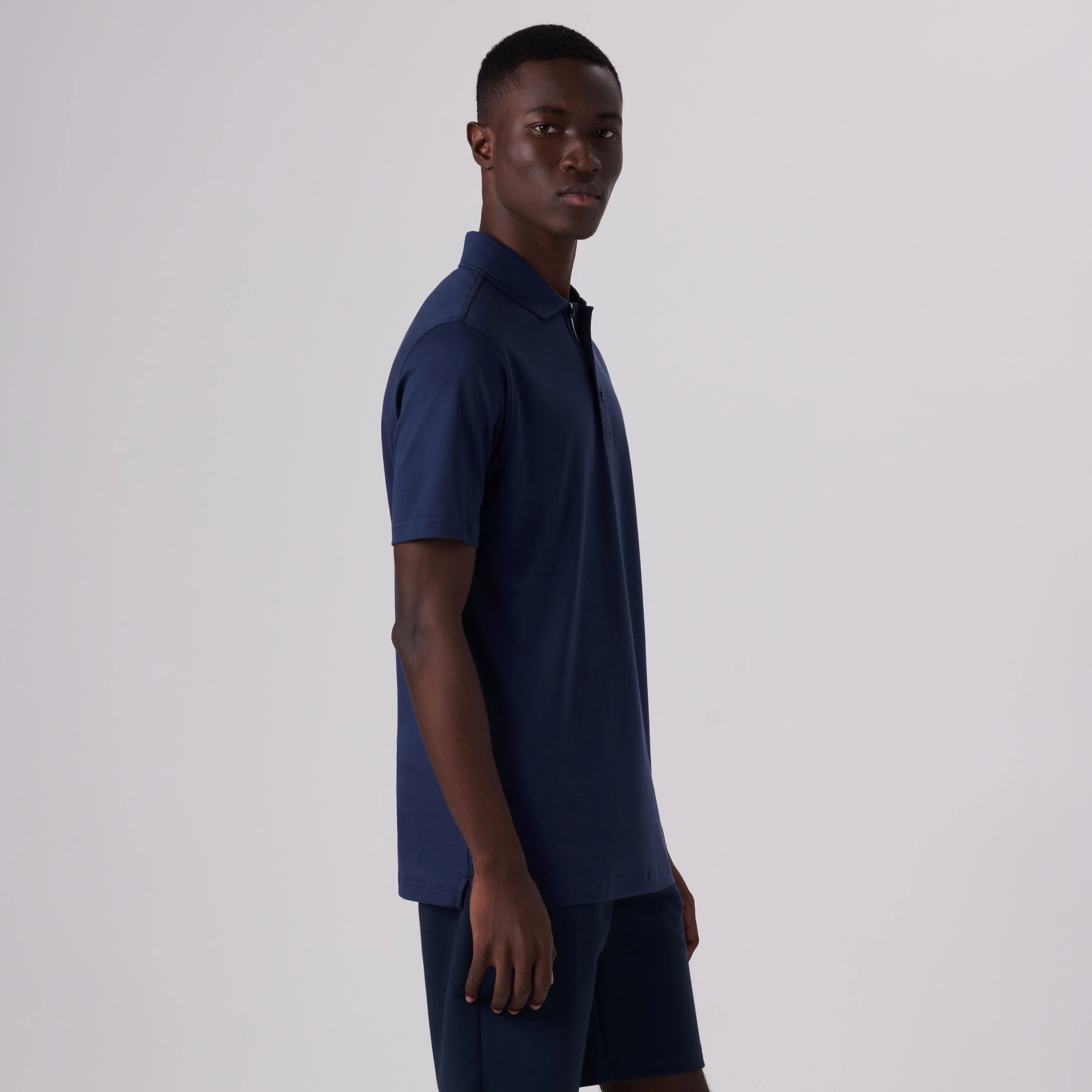 Hendrix Solid Polo Shirt sold by Bugatchi product image thumbnail 3
