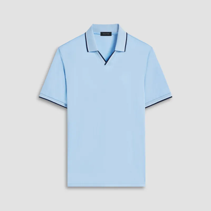Solid Johnny Collar Polo sold by Bugatchi