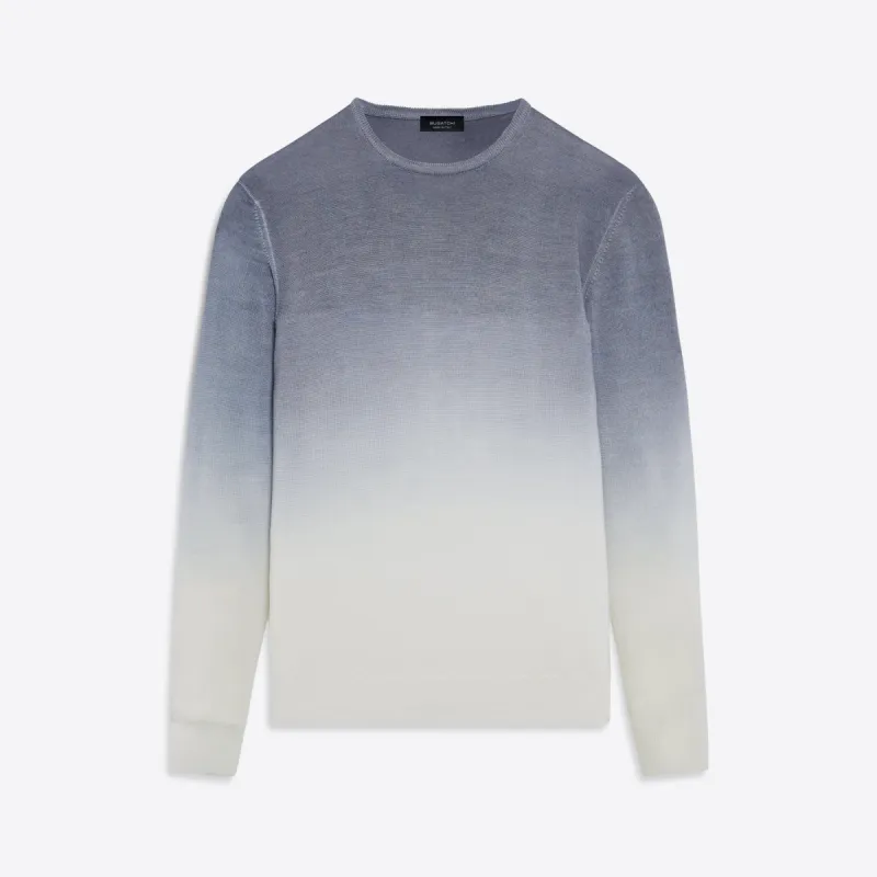 Crew Neck Dip Dyed Ombre Sweater sold by Bugatchi