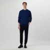 Cable Knit Crew Neck Sweater sold by Bugatchi