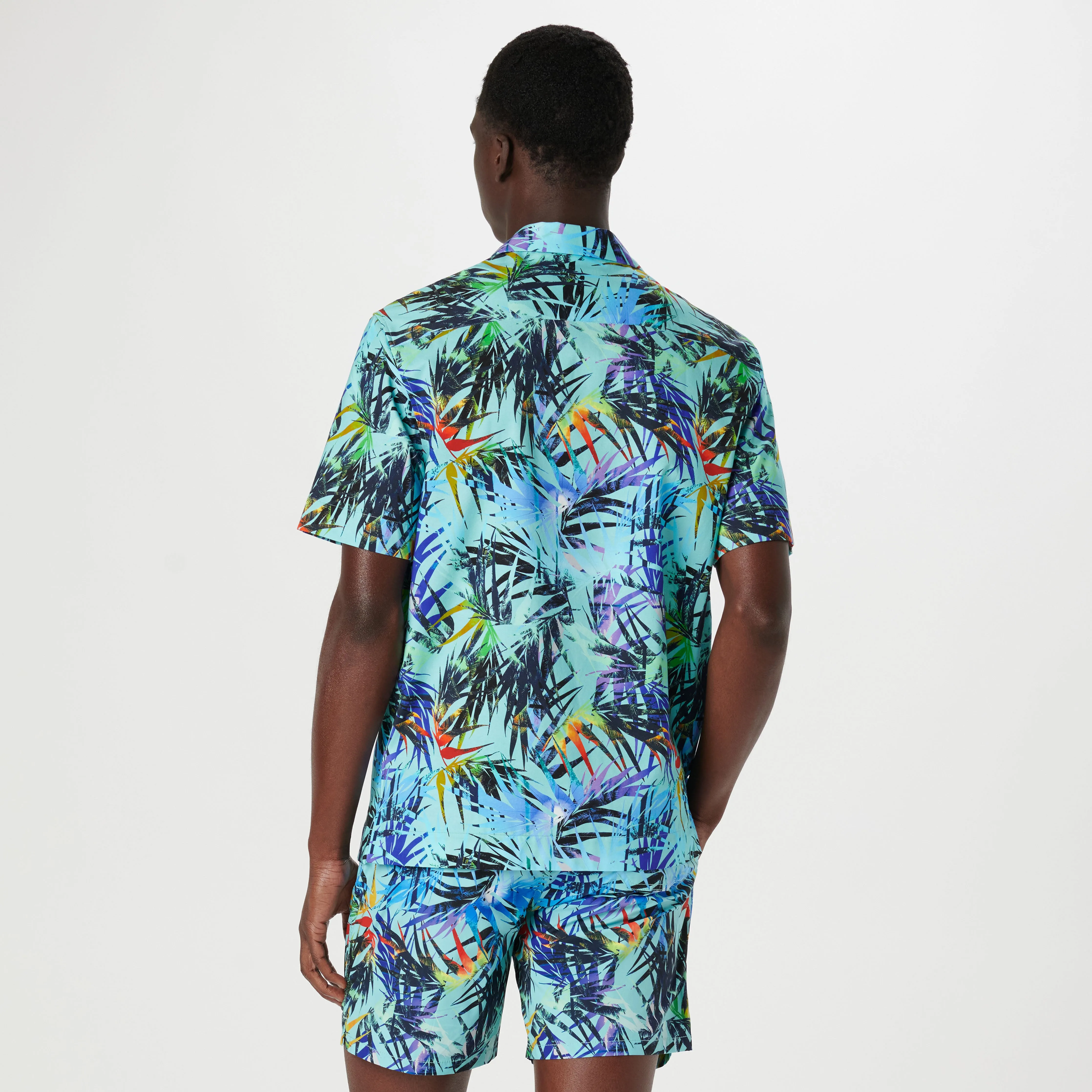 Cole Leaf Print OoohCotton Camp Shirt sold by Bugatchi product image thumbnail 4