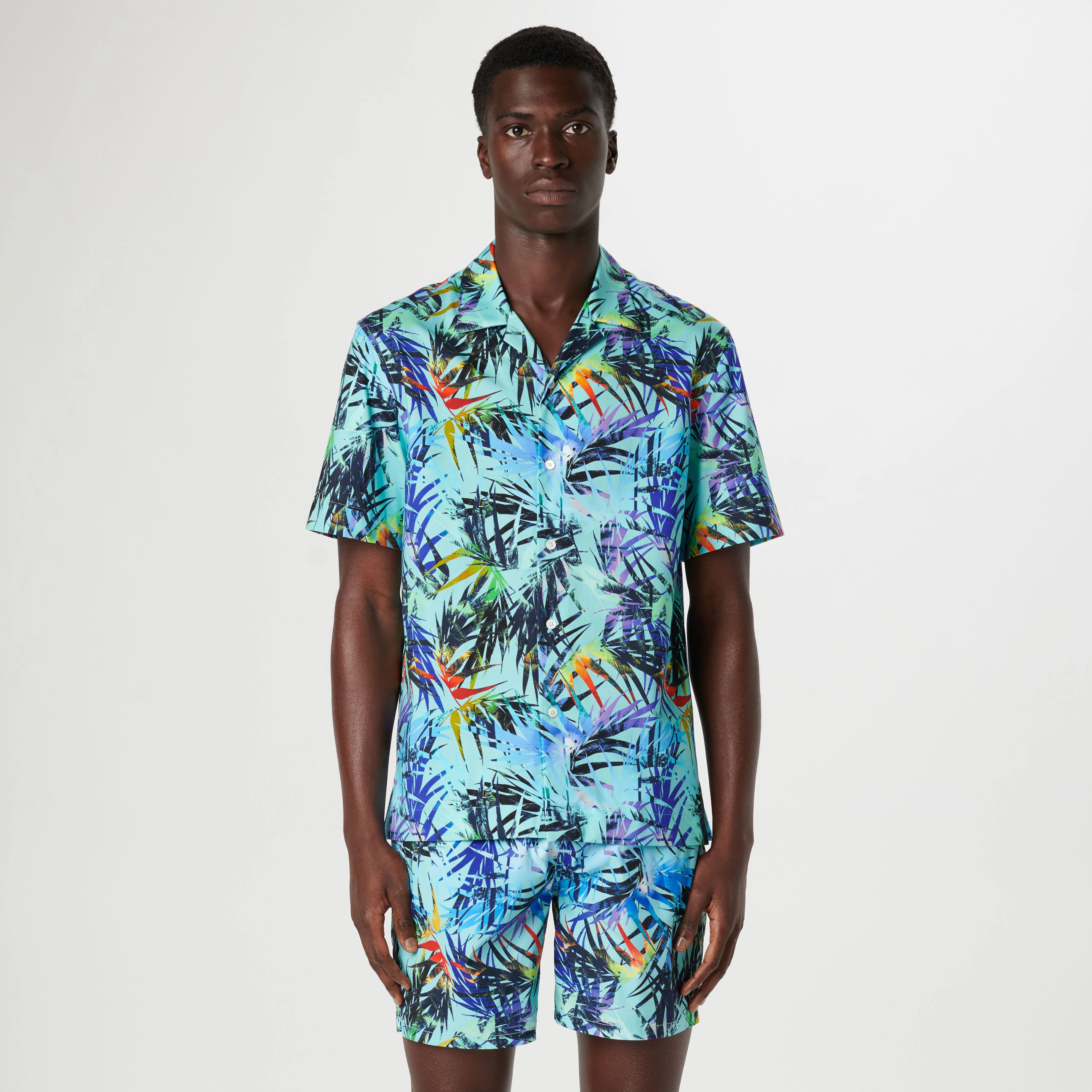 Cole Leaf Print OoohCotton Camp Shirt sold by Bugatchi product image thumbnail 2