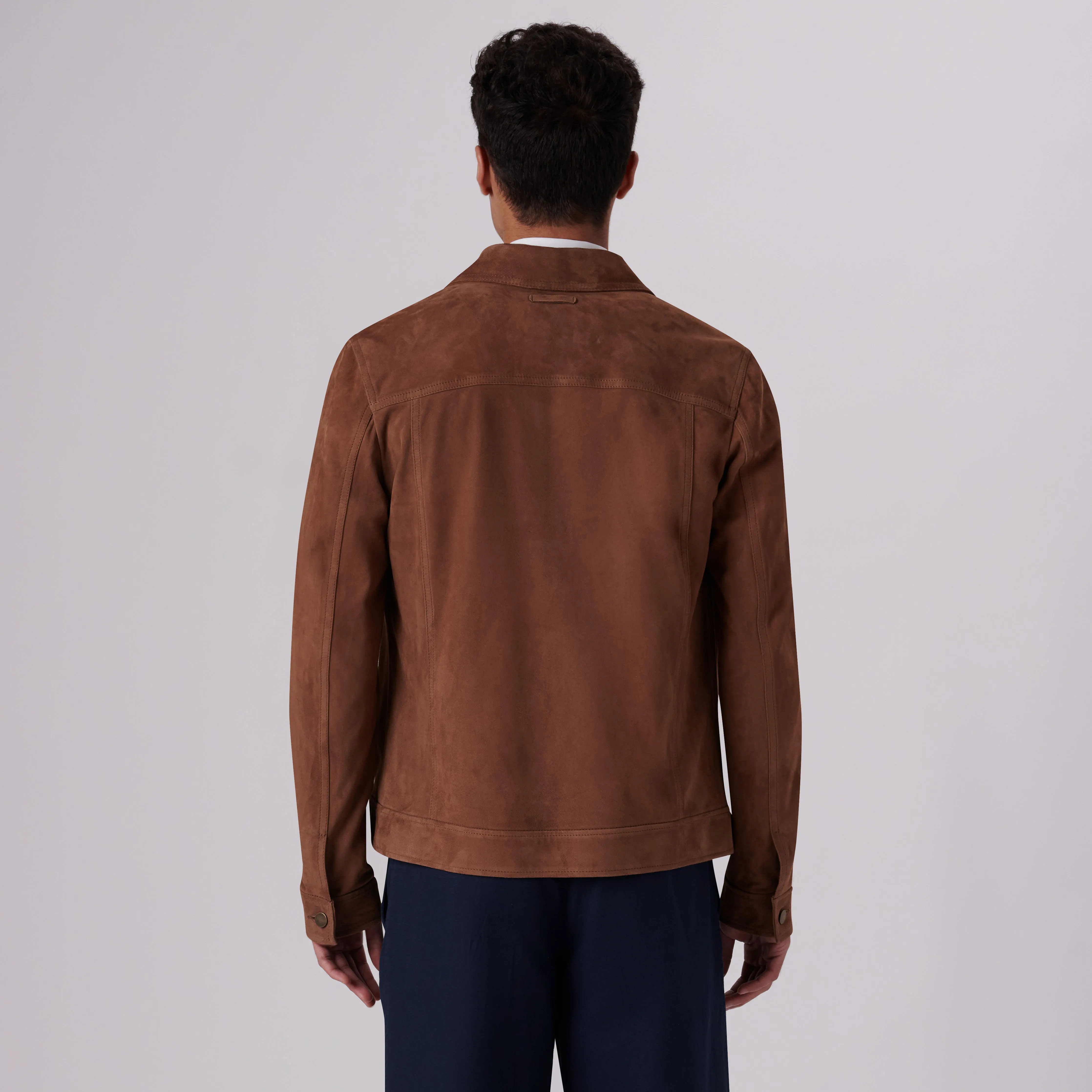 Suede Western Jacket sold by Bugatchi product image thumbnail 4