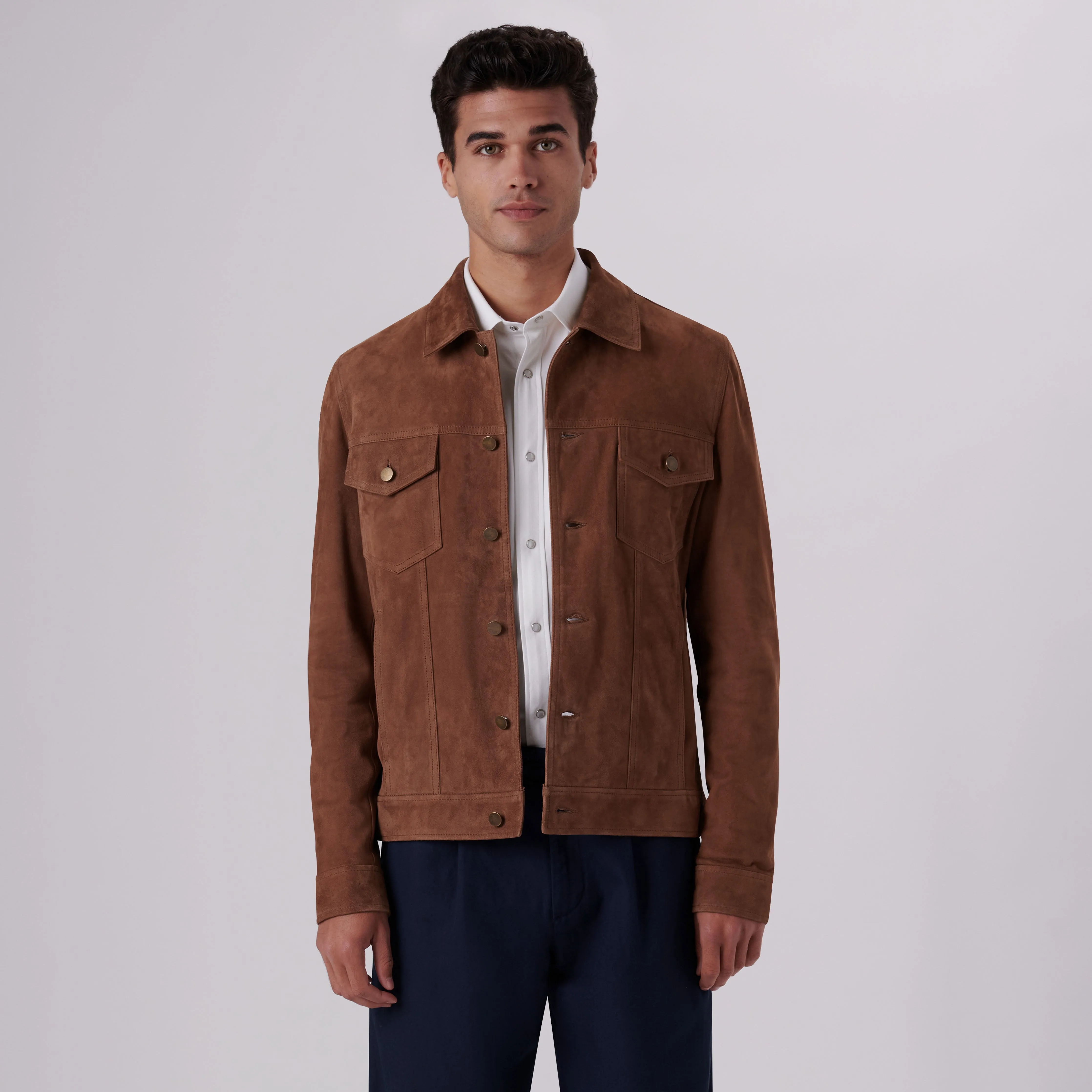 Suede Western Jacket sold by Bugatchi product image thumbnail 2