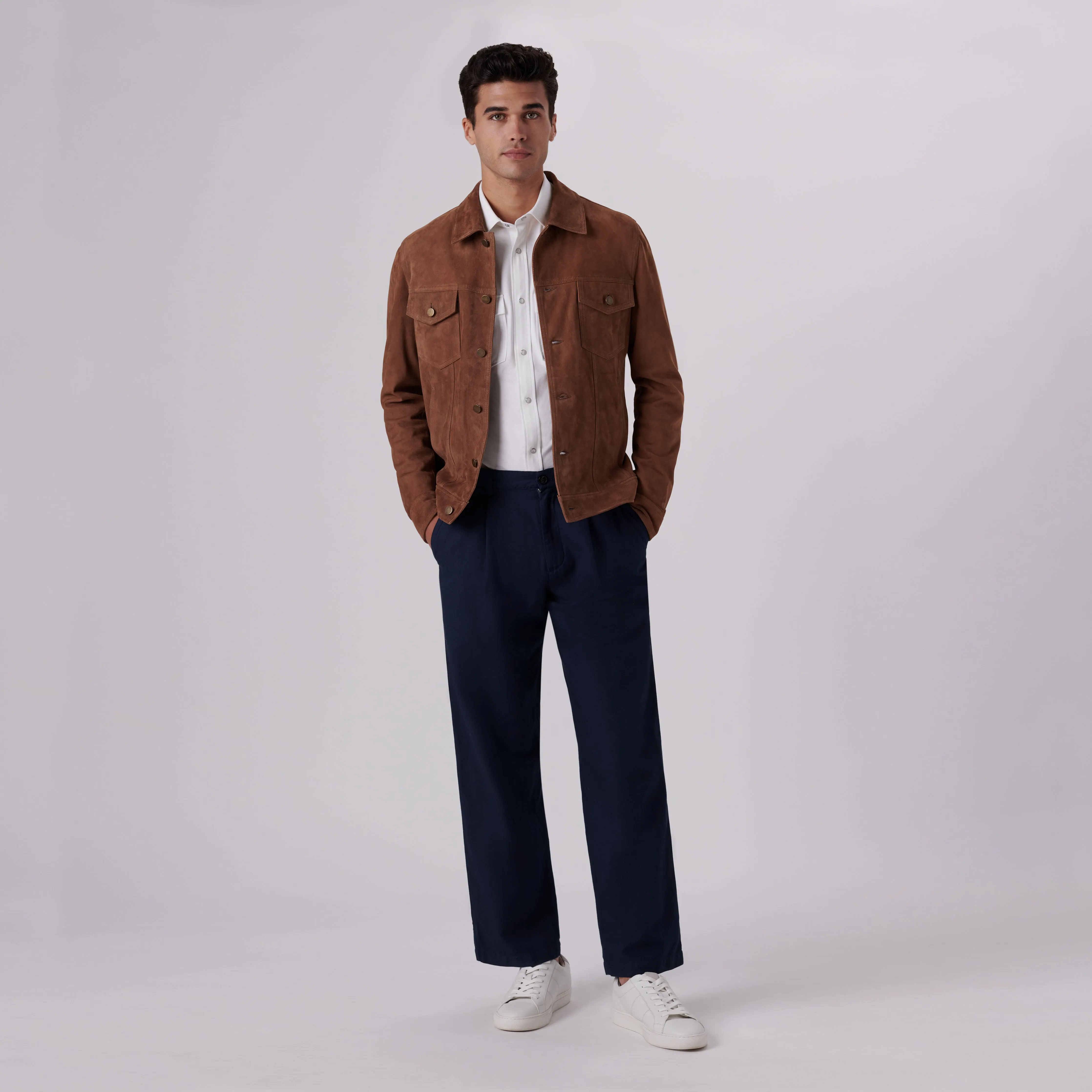 Suede Western Jacket sold by Bugatchi product image thumbnail 5