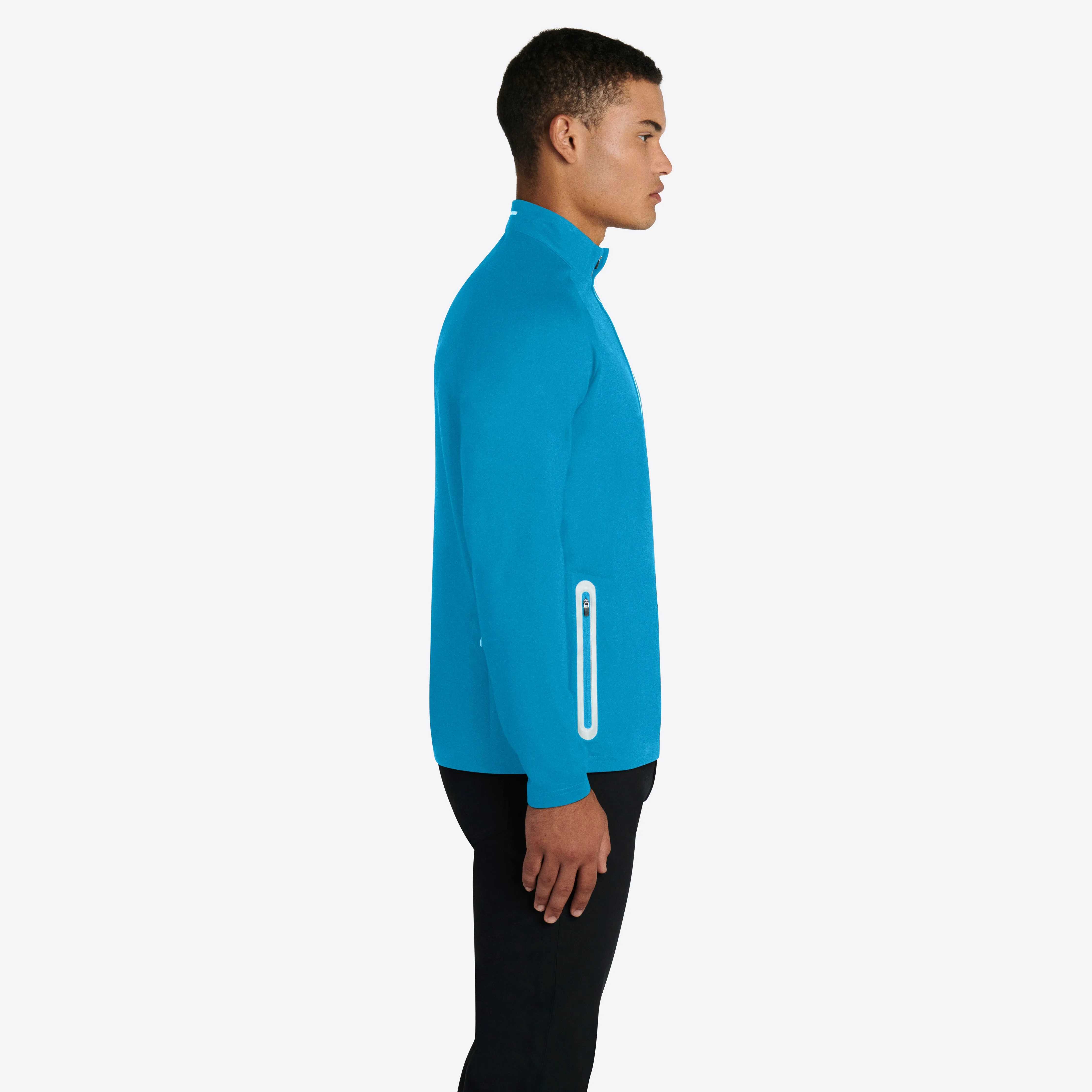 Solid Quarter Zip Mock Neck Pullover sold by Bugatchi product image thumbnail 4
