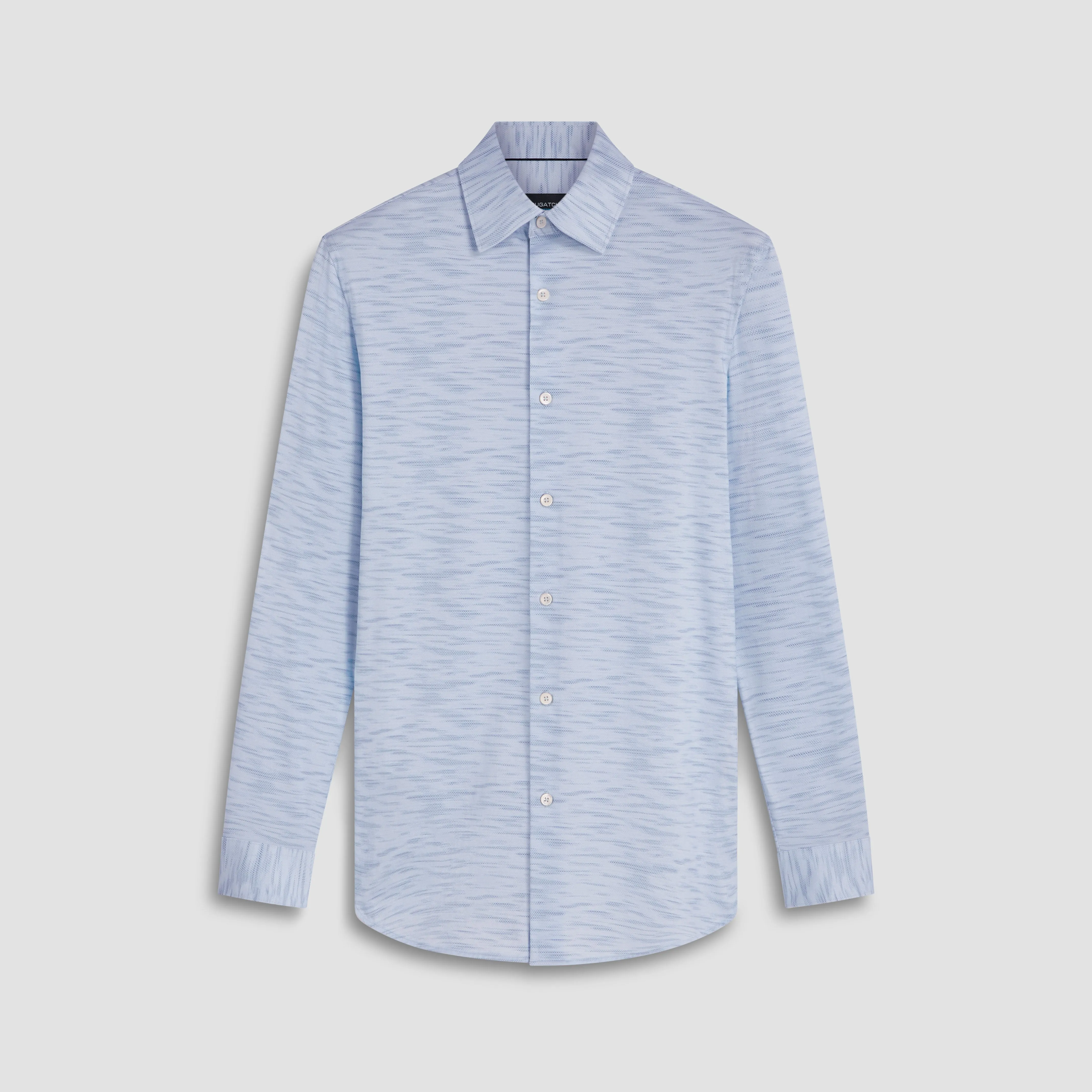 James Striated Print OoohCotton Shirt sold by Bugatchi