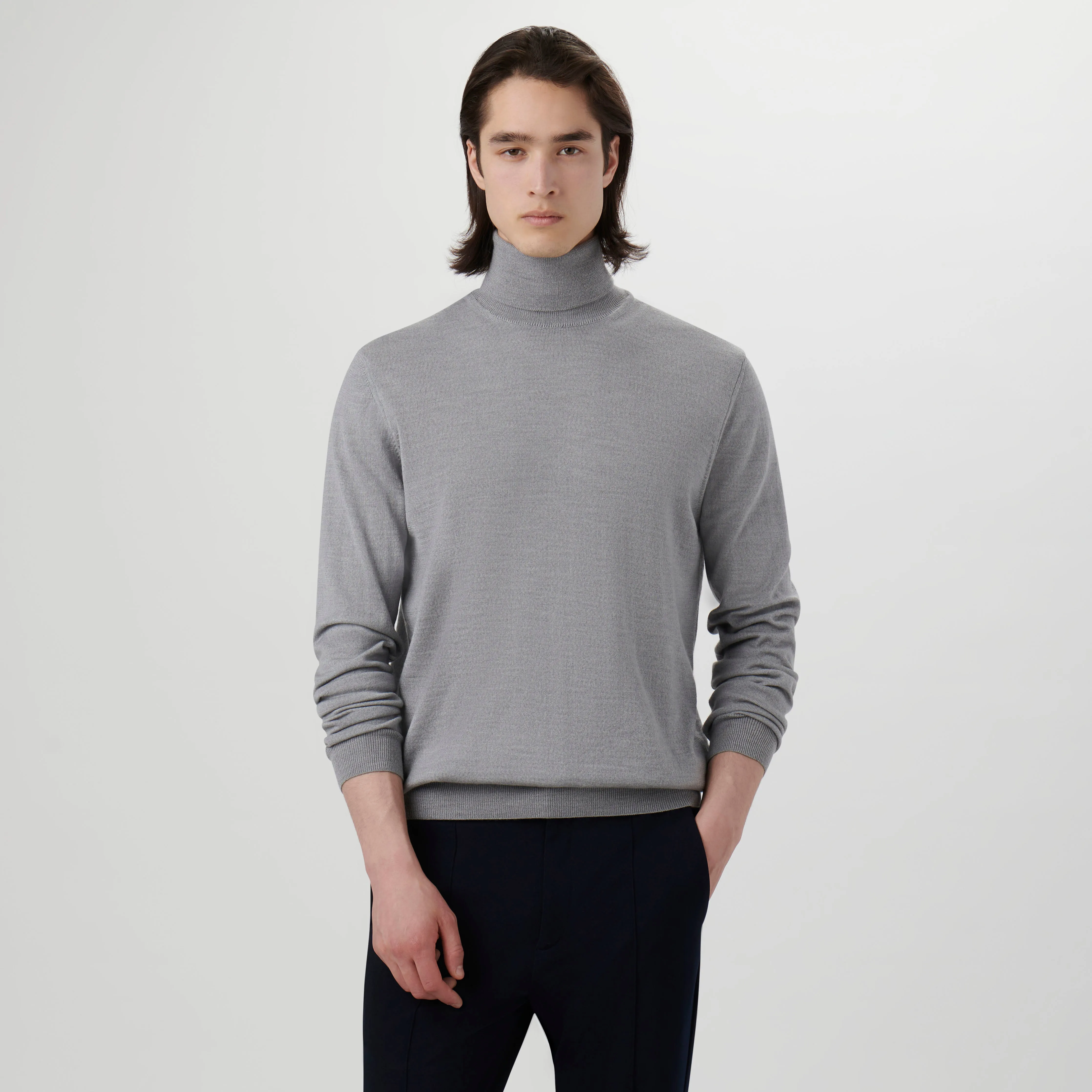 Super Merino Solid Turtleneck Sweater sold by Bugatchi product image thumbnail 2