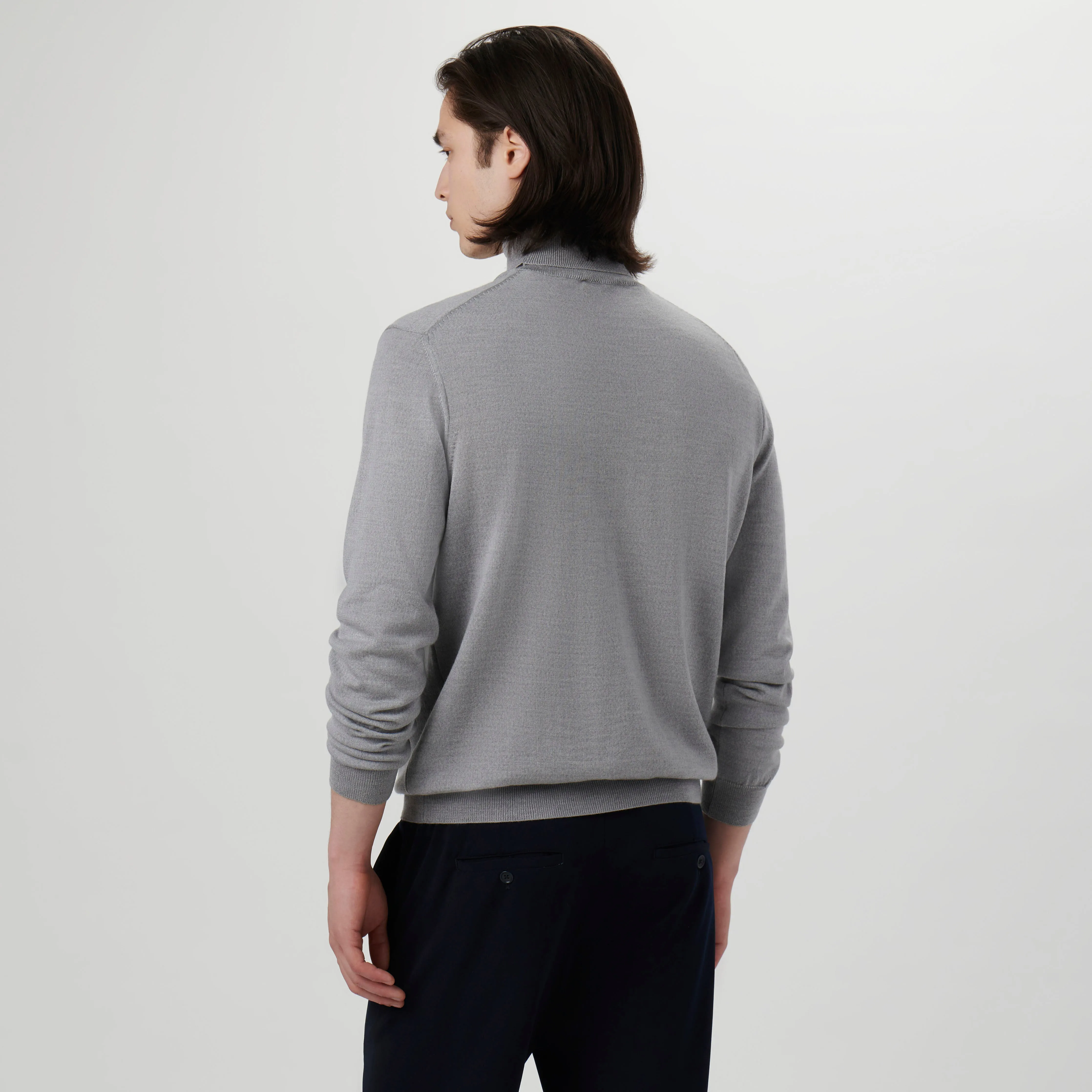 Super Merino Solid Turtleneck Sweater sold by Bugatchi product image thumbnail 4