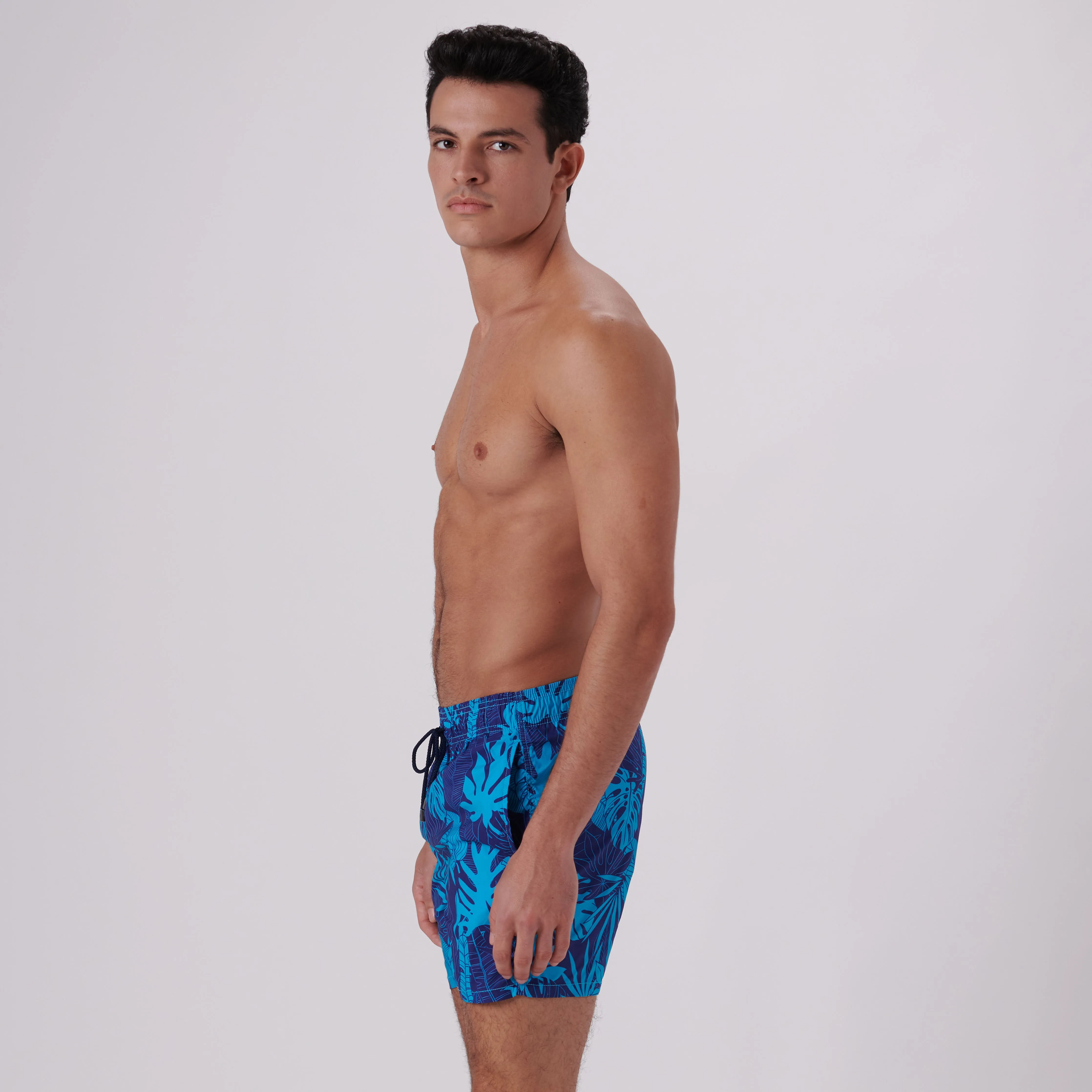 Max Tropical Leaves Swim Trunks sold by Bugatchi product image thumbnail 4