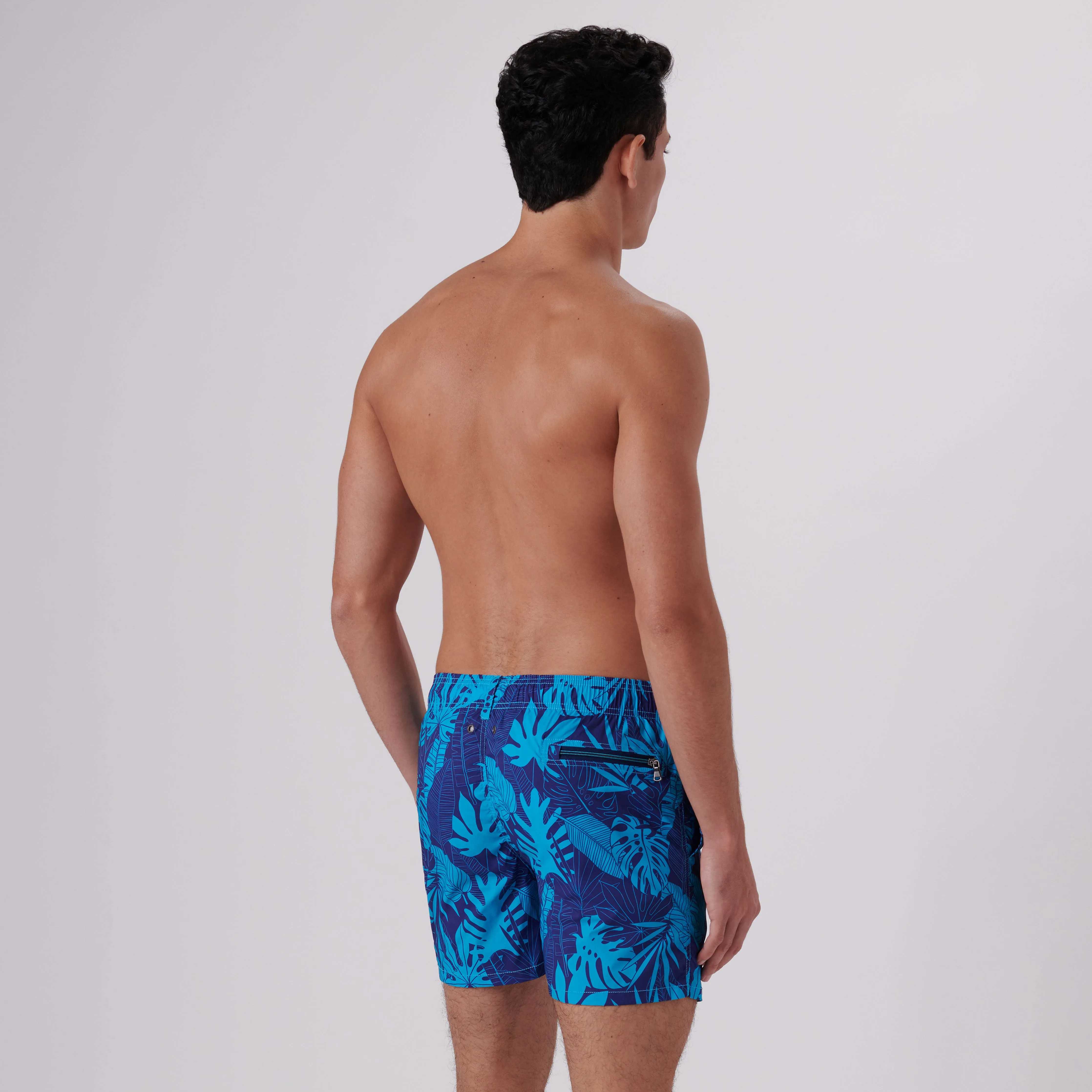 Max Tropical Leaves Swim Trunks sold by Bugatchi product image thumbnail 5