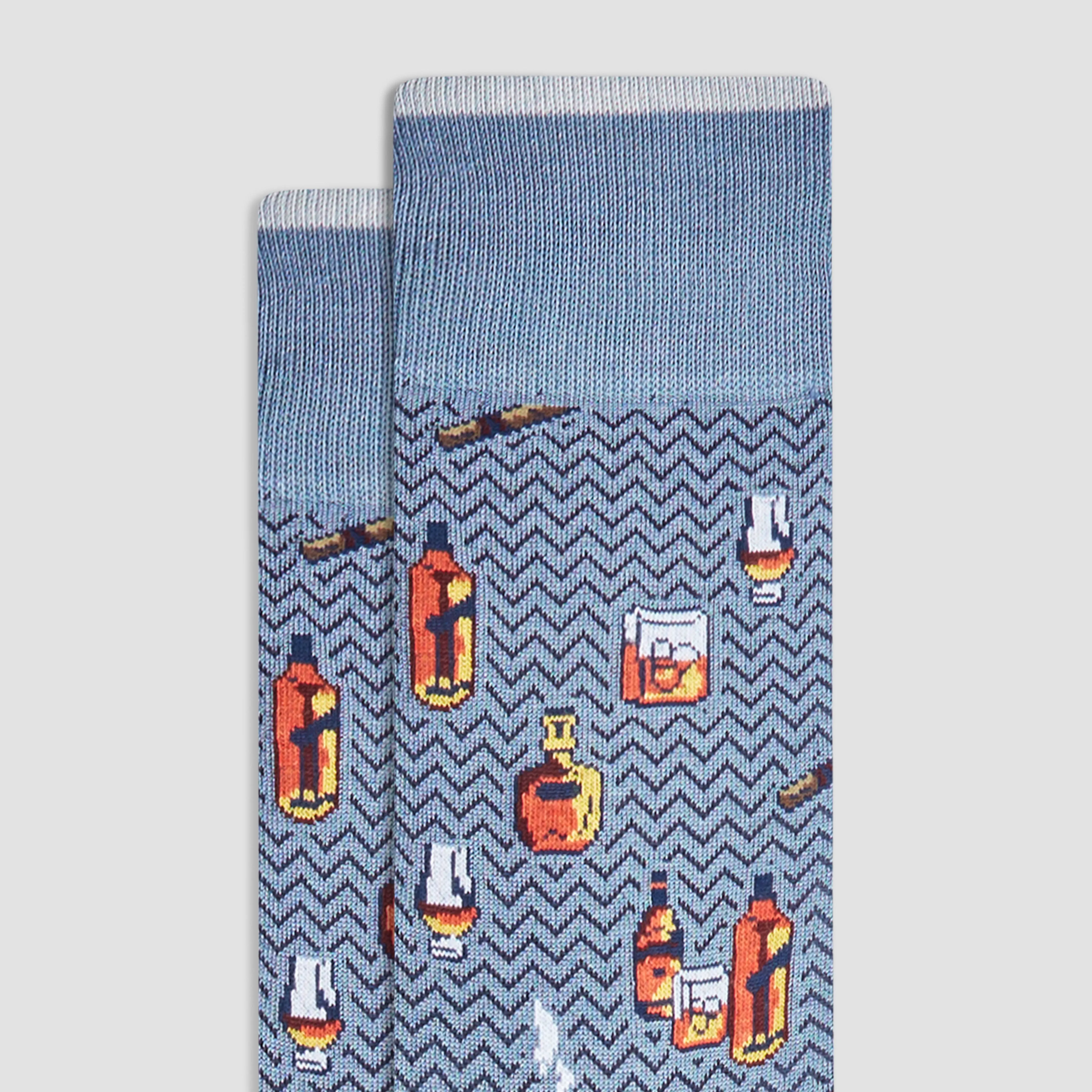 Cigars and Spirits Mid-Calf Socks sold by Bugatchi product image thumbnail 2