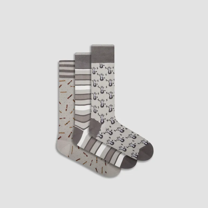 Three-Pair Assorted Sock Box sold by Bugatchi