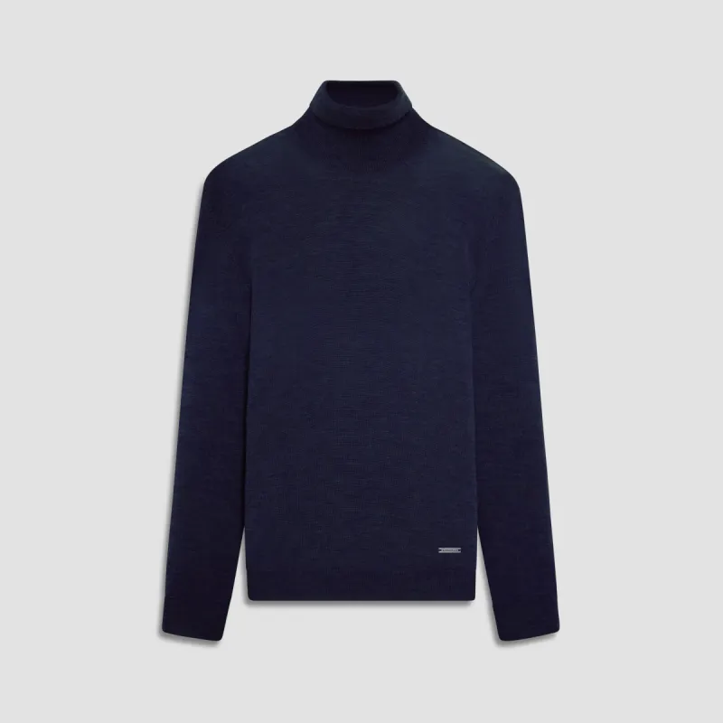 Sawyer Turtleneck Super Merino Sweater sold by Bugatchi