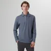 Long-sleeved Polo Shirt sold by Bugatchi