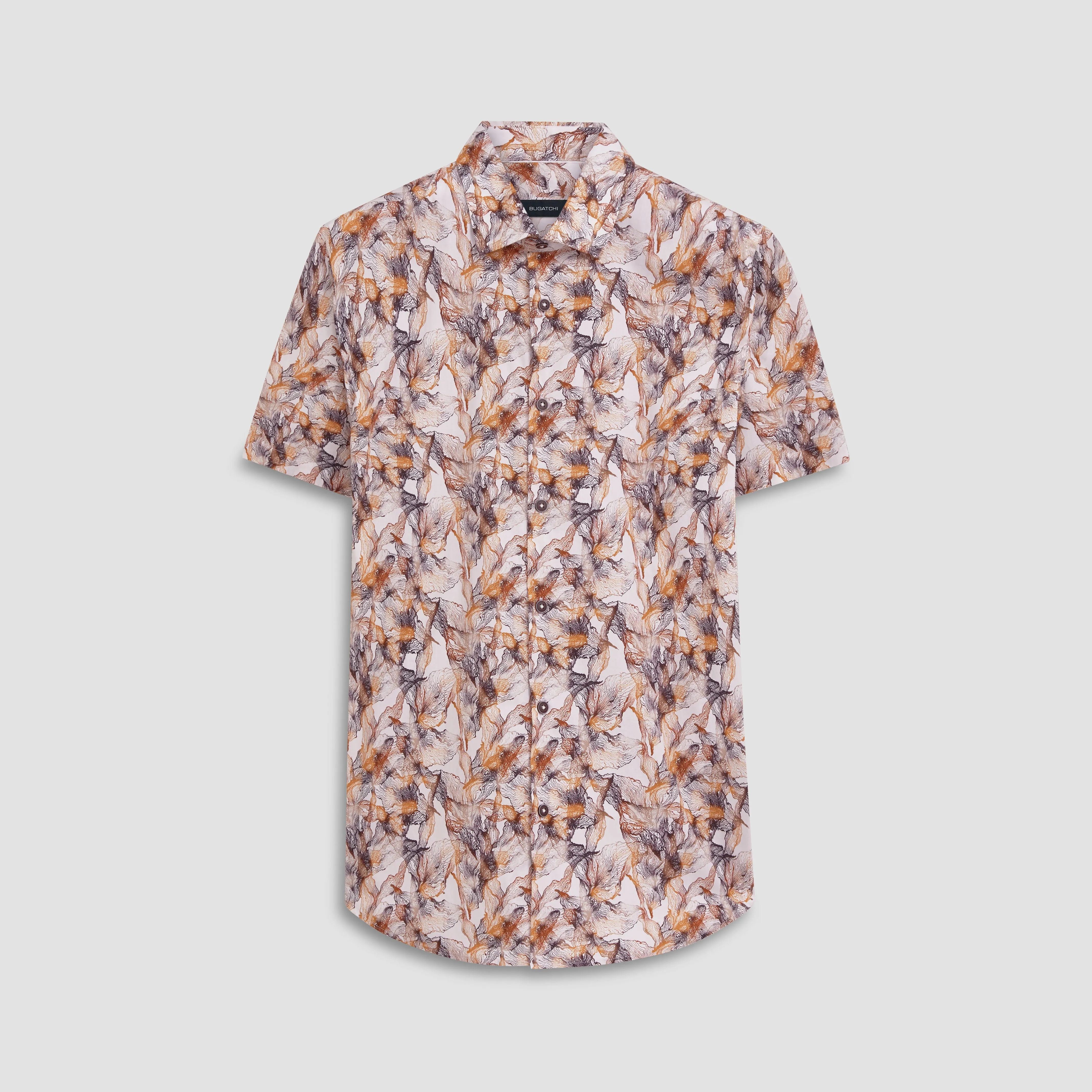 Orson Abstract Print Short Sleeve Shirt sold by Bugatchi