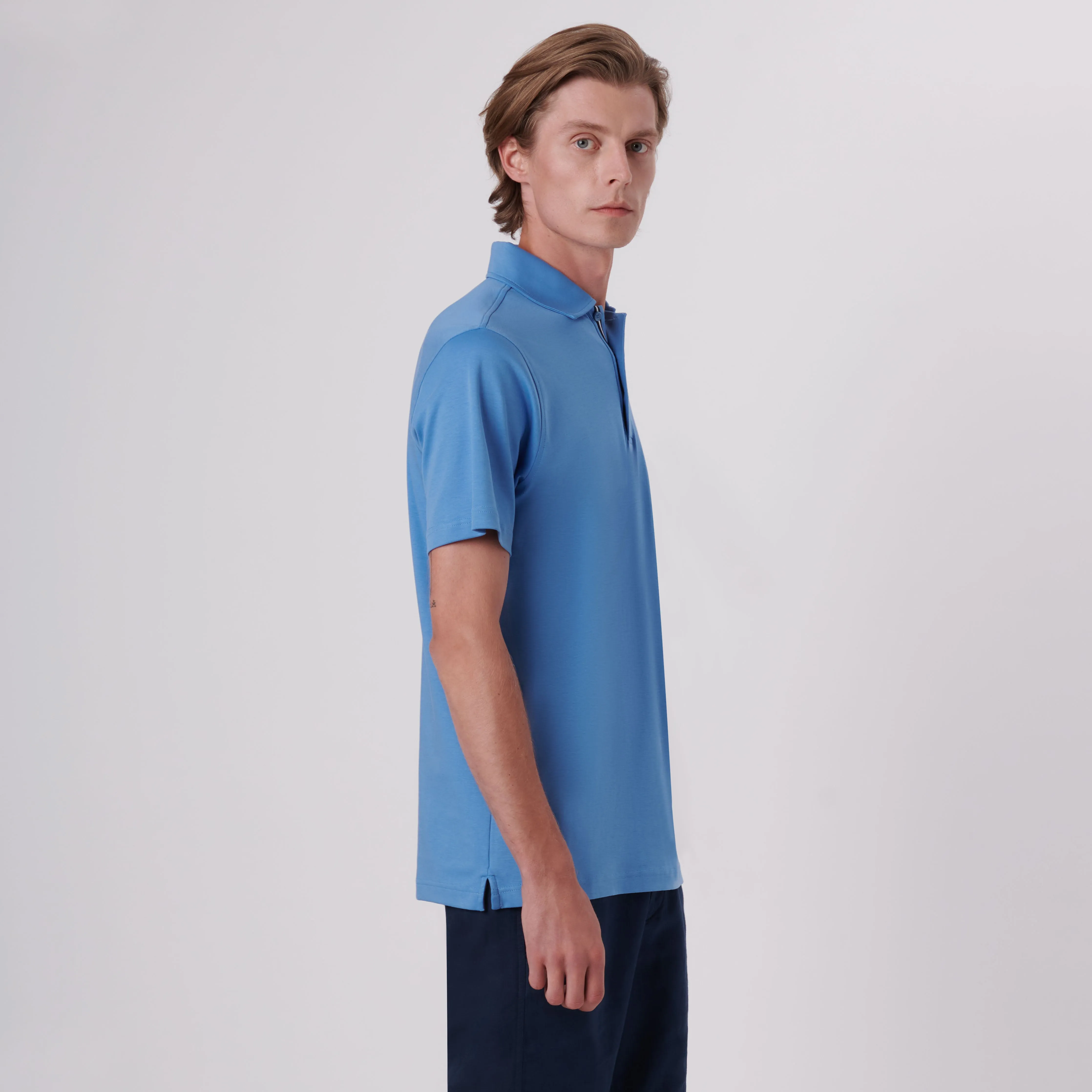 Hendrix Solid Polo Shirt sold by Bugatchi product image thumbnail 3