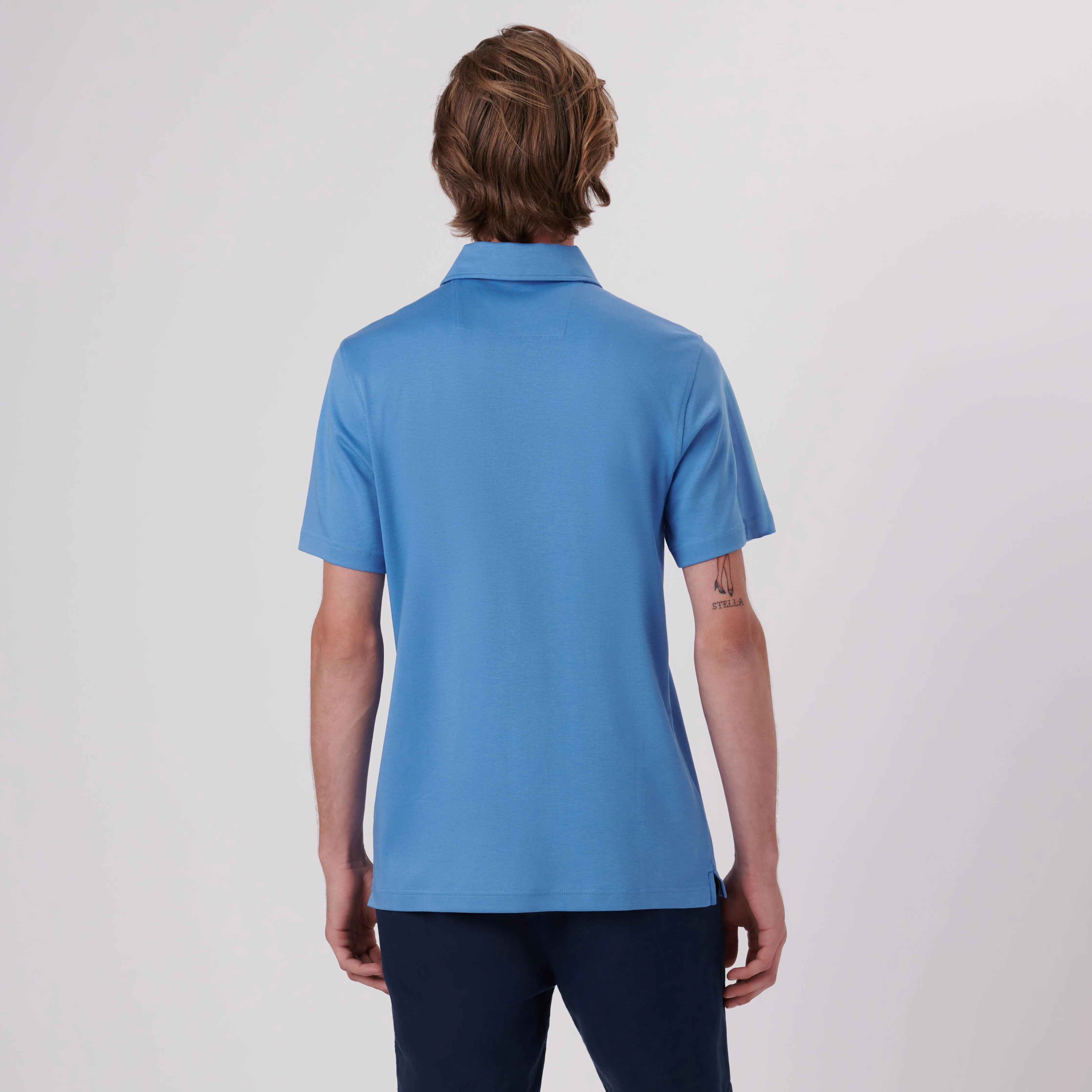 Hendrix Solid Polo Shirt sold by Bugatchi product image thumbnail 4