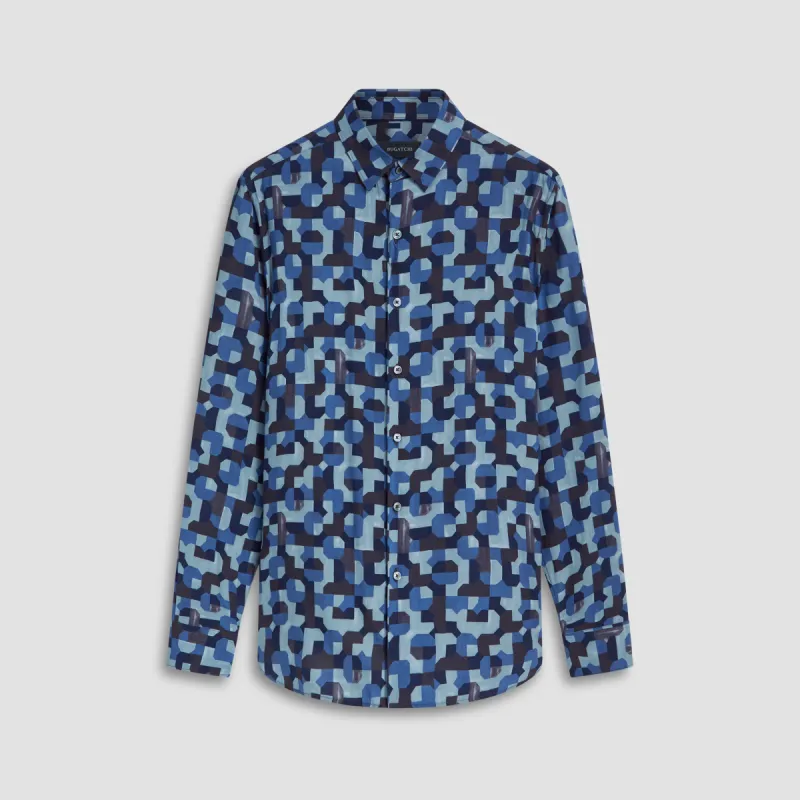 Julian EcoVero Geometric Shirt sold by Bugatchi