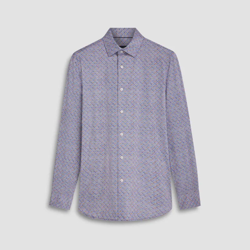 James Mosaic Print OoohCotton Shirt sold by Bugatchi