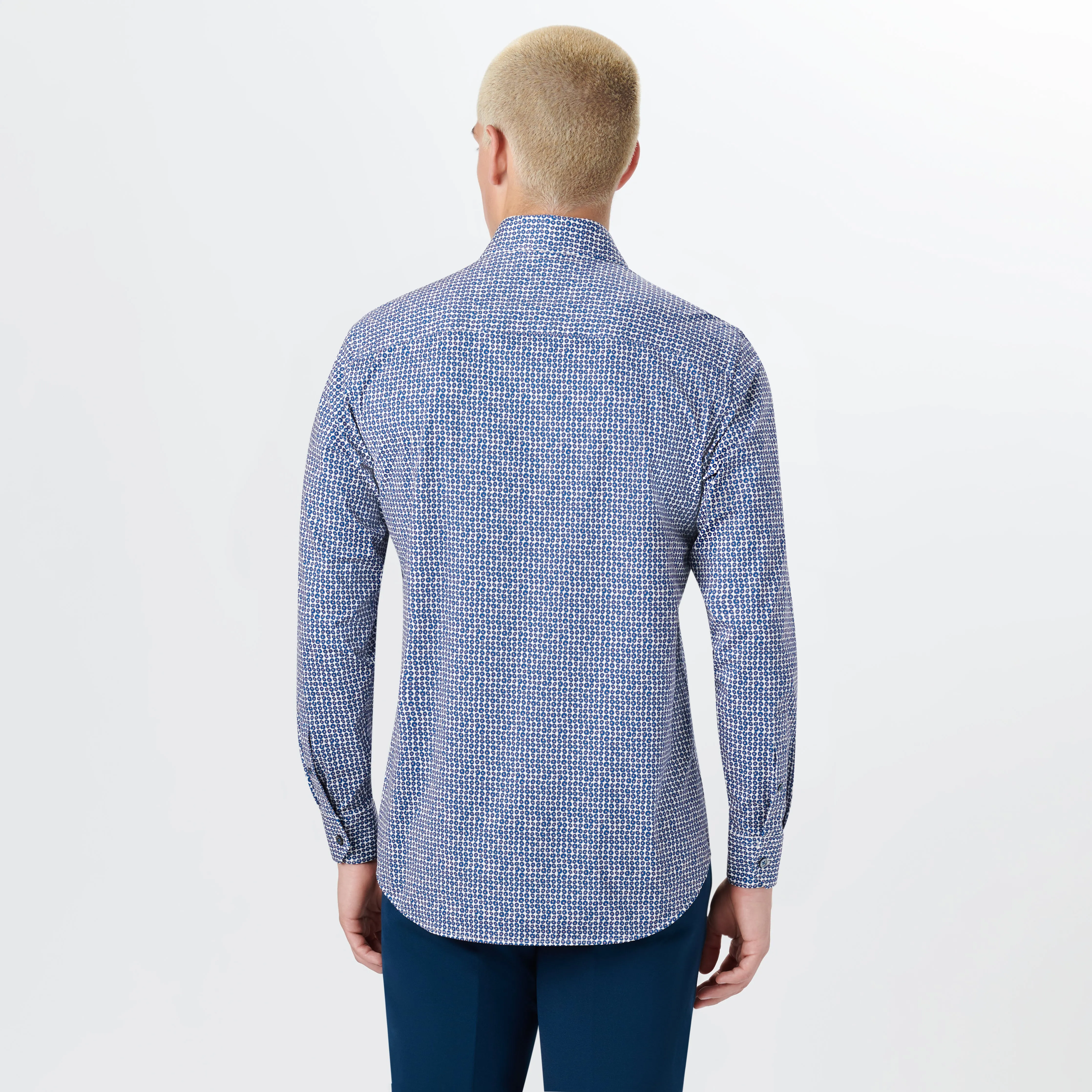 JAMES Floral Print OoohCotton Shirt sold by Bugatchi product image thumbnail 4