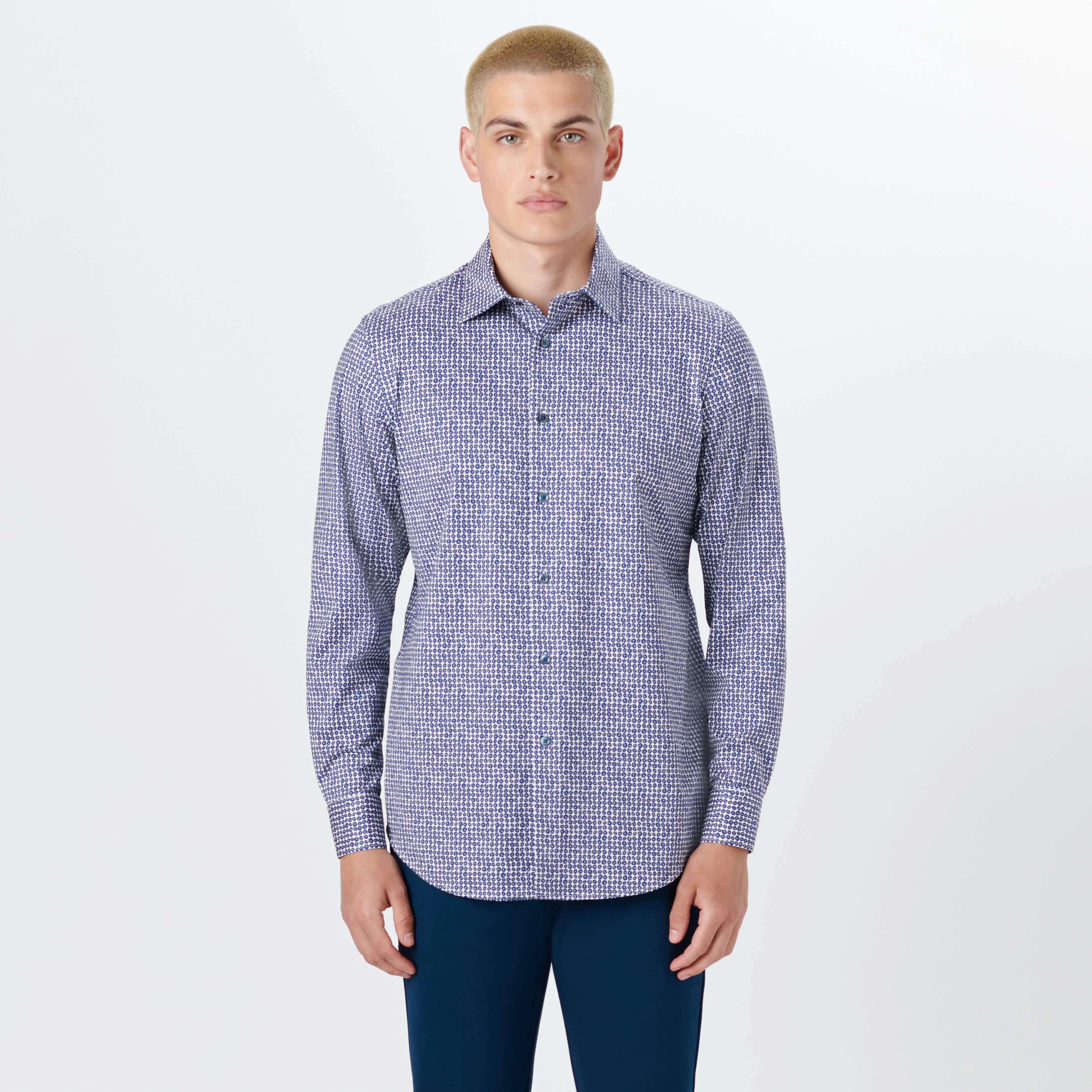 JAMES Floral Print OoohCotton Shirt sold by Bugatchi product image thumbnail 2