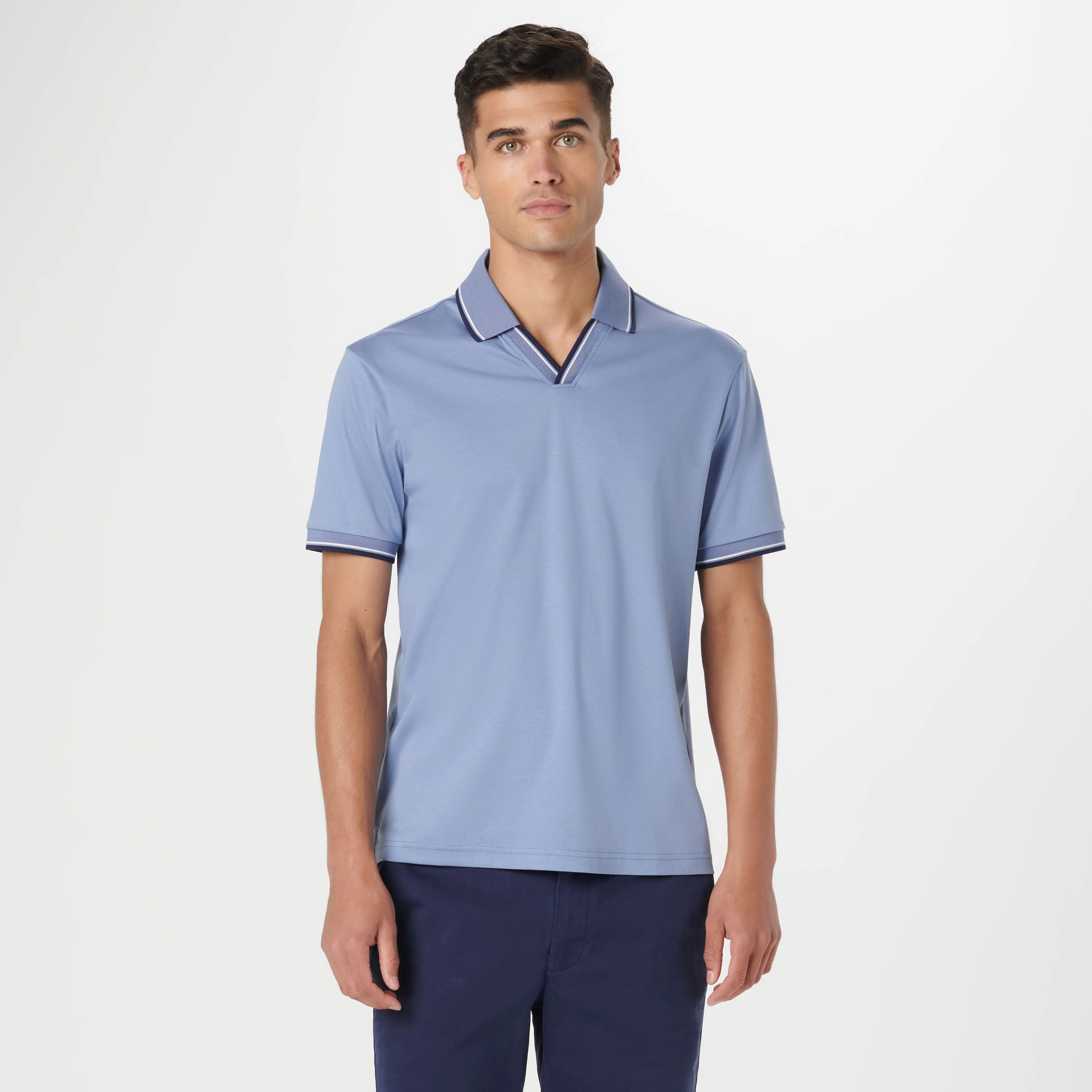 Solid Johnny Collar Polo sold by Bugatchi product image thumbnail 2