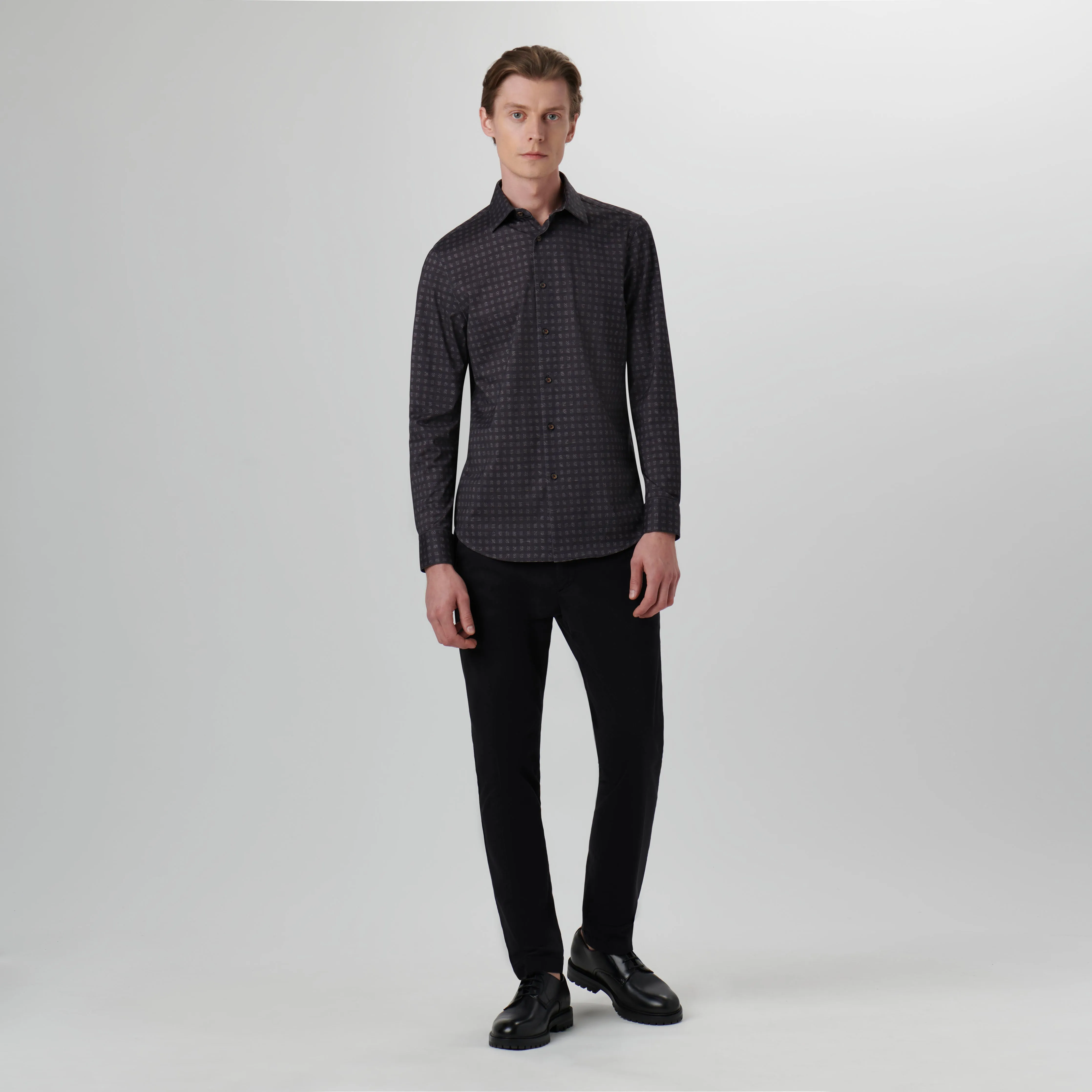 James Checkered OoohCotton Shirt sold by Bugatchi product image thumbnail 5