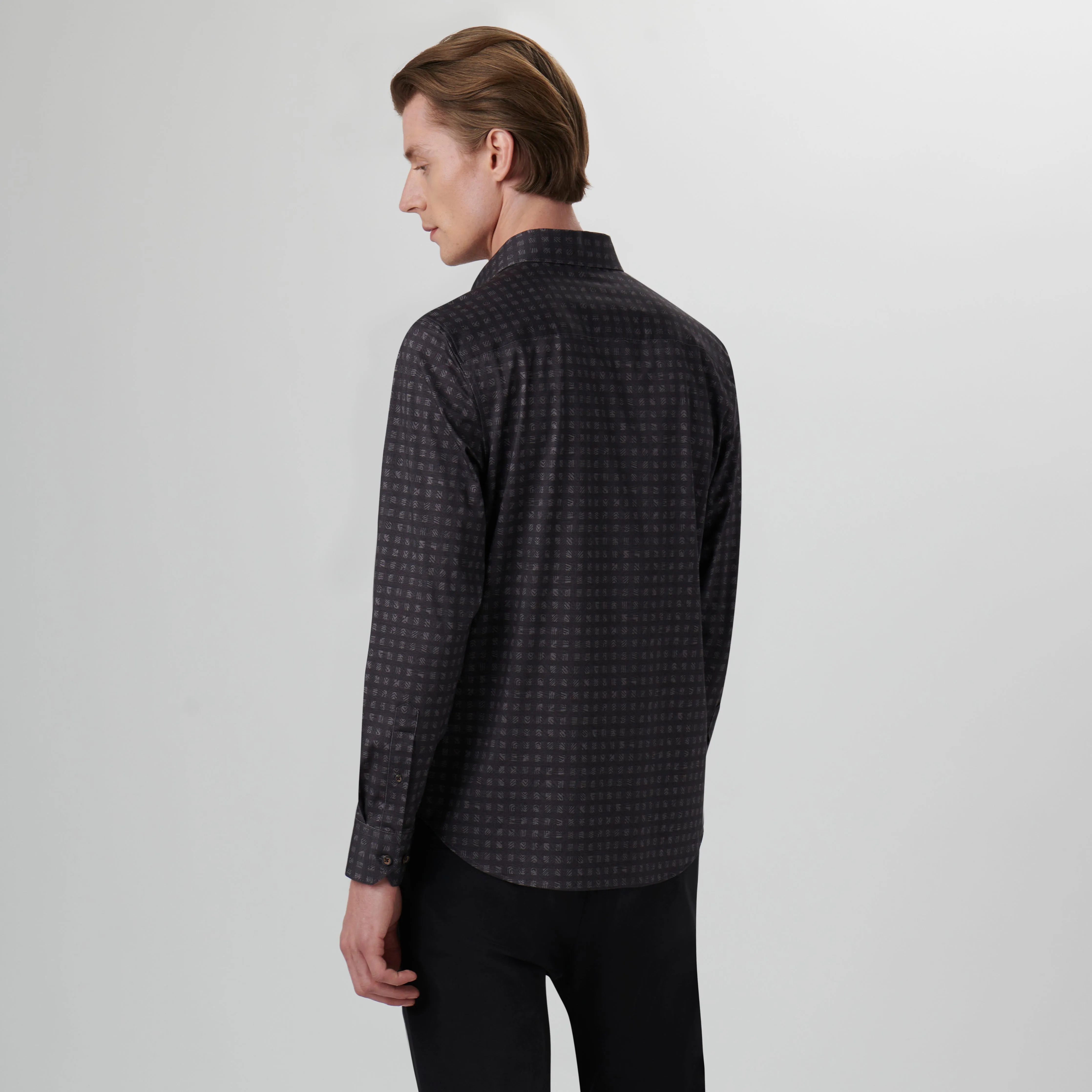 James Checkered OoohCotton Shirt sold by Bugatchi product image thumbnail 4