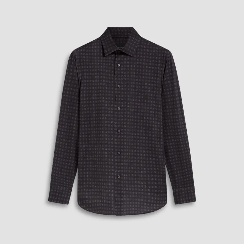James Checkered OoohCotton Shirt sold by Bugatchi