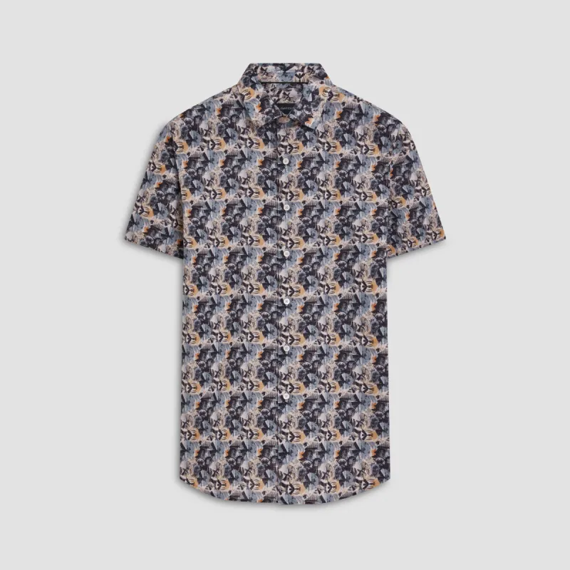 Orson Abstract Print Short Sleeve Shirt sold by Bugatchi