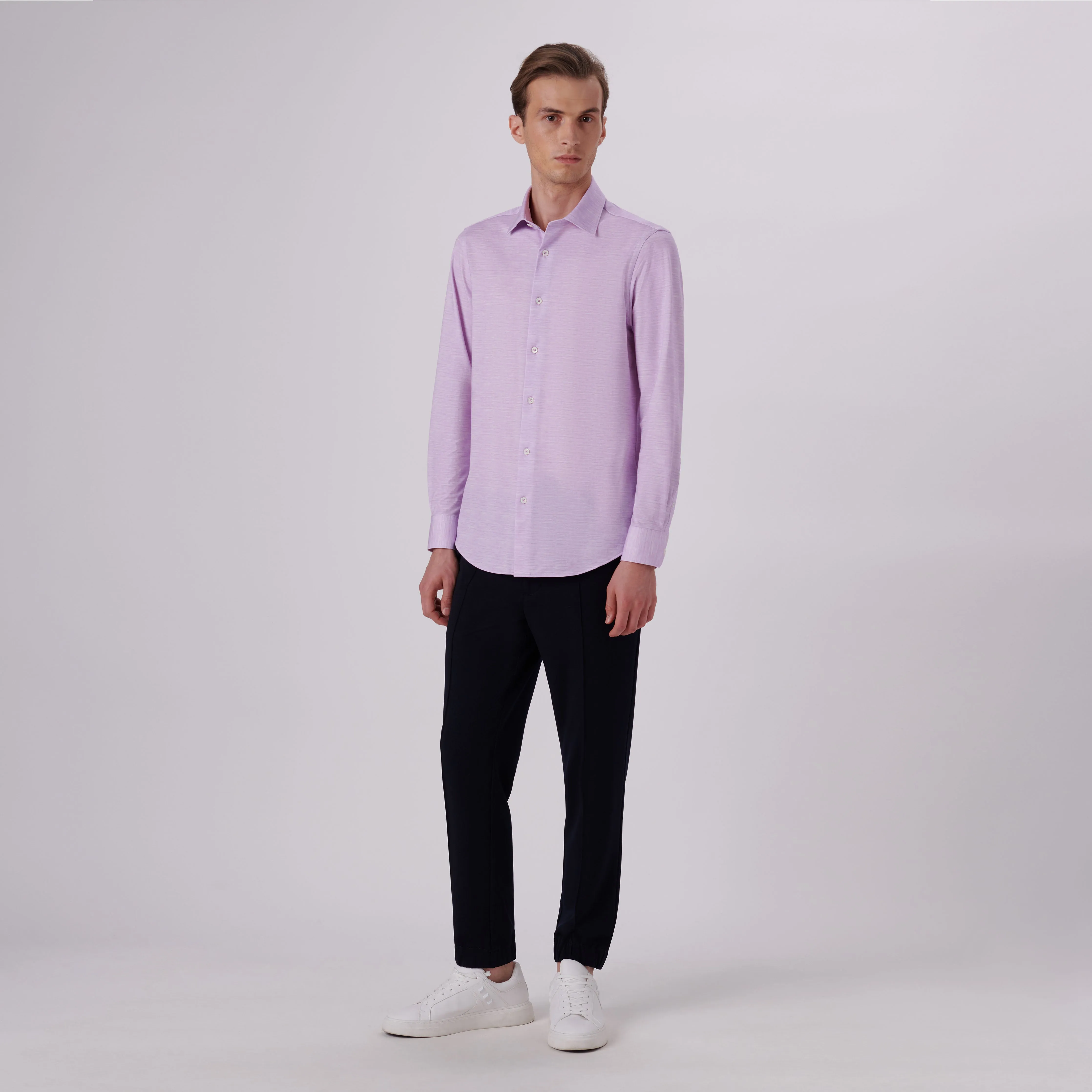 James Heather Print OoohCotton Shirt sold by Bugatchi product image thumbnail 5