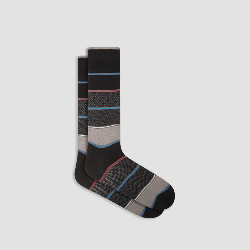 Color Block Mid-Calf Socks sold by Bugatchi