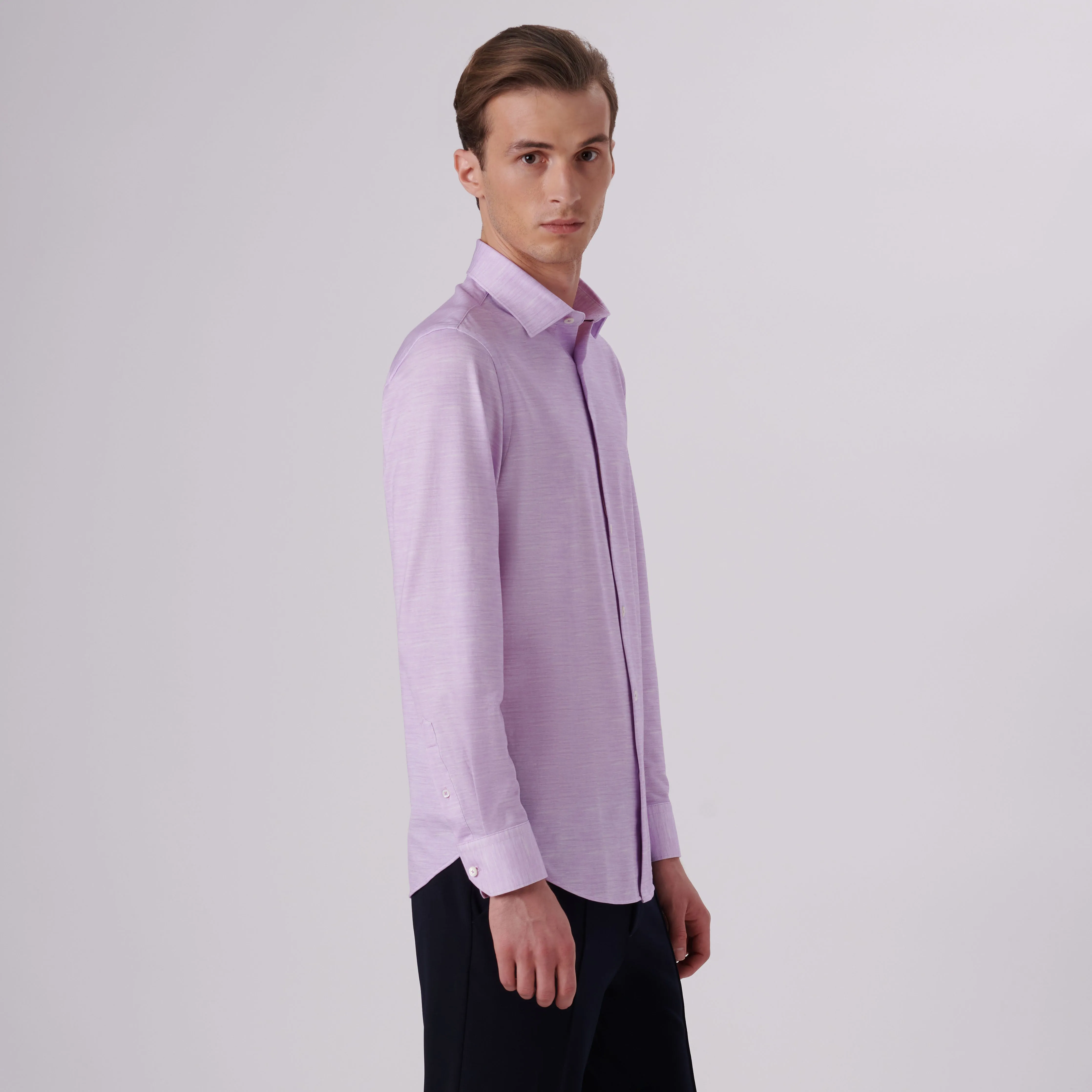 James Heather Print OoohCotton Shirt sold by Bugatchi product image thumbnail 3