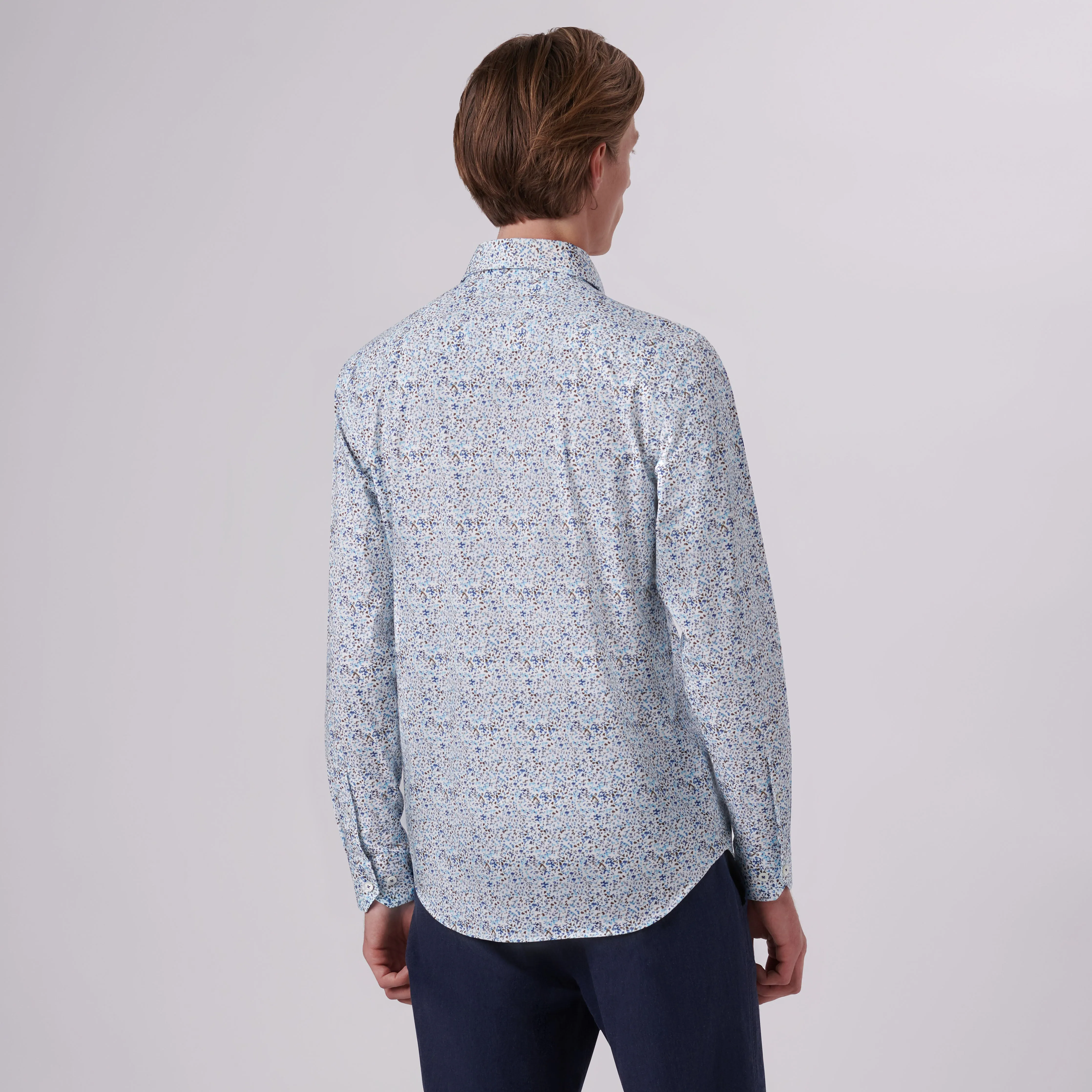 James Abstract Print OoohCotton Shirt sold by Bugatchi product image thumbnail 4