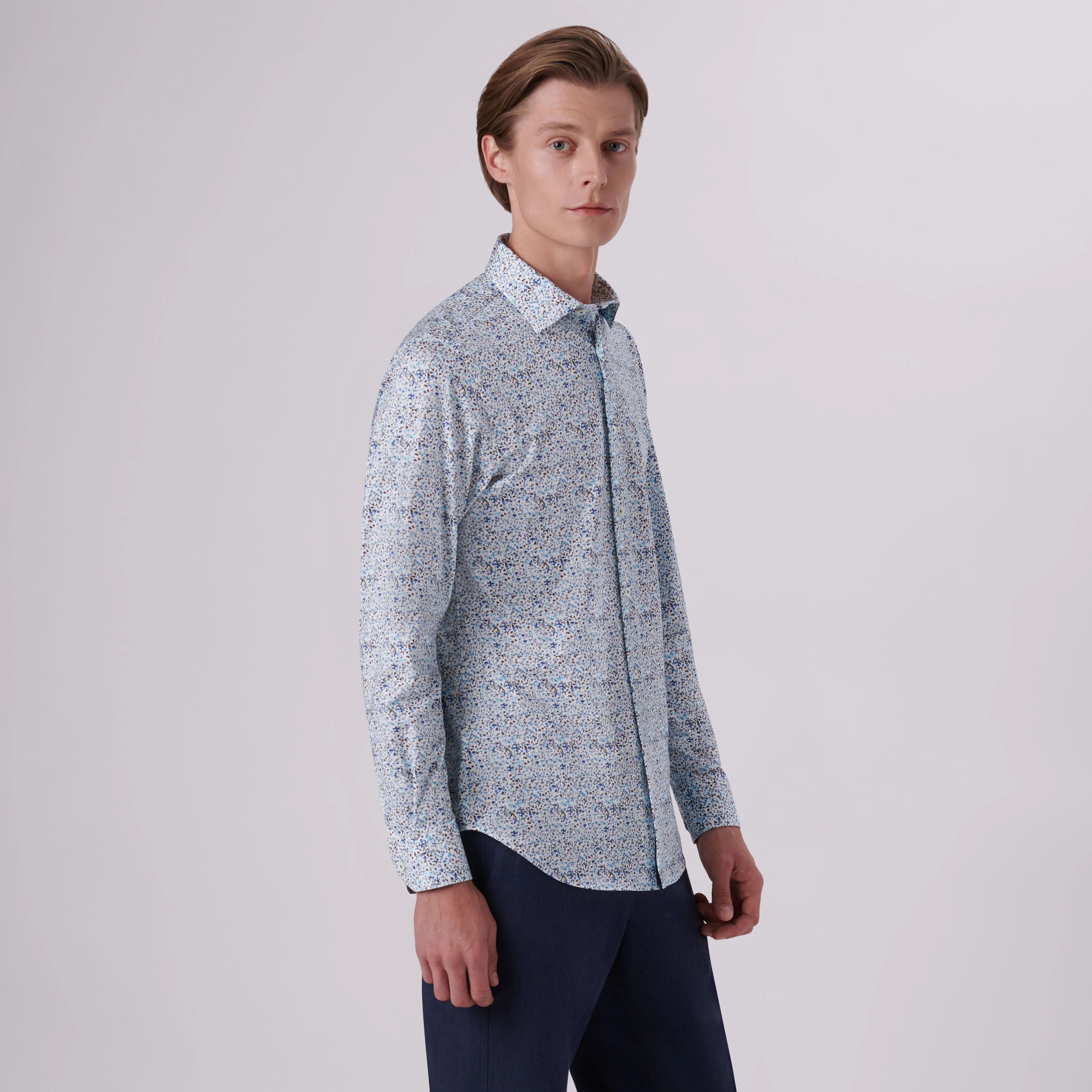 James Abstract Print OoohCotton Shirt sold by Bugatchi product image thumbnail 3
