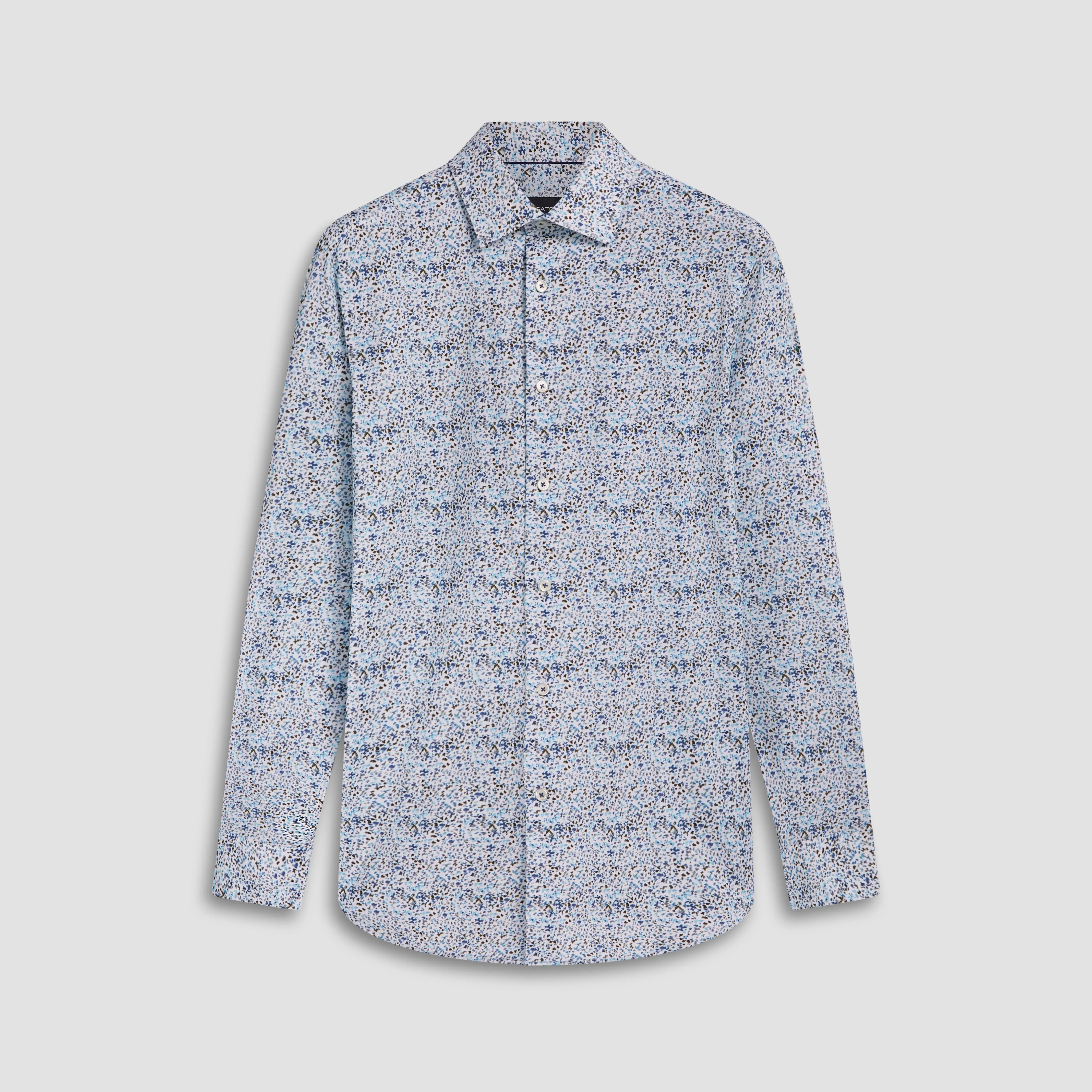 James Abstract Print OoohCotton Shirt sold by Bugatchi