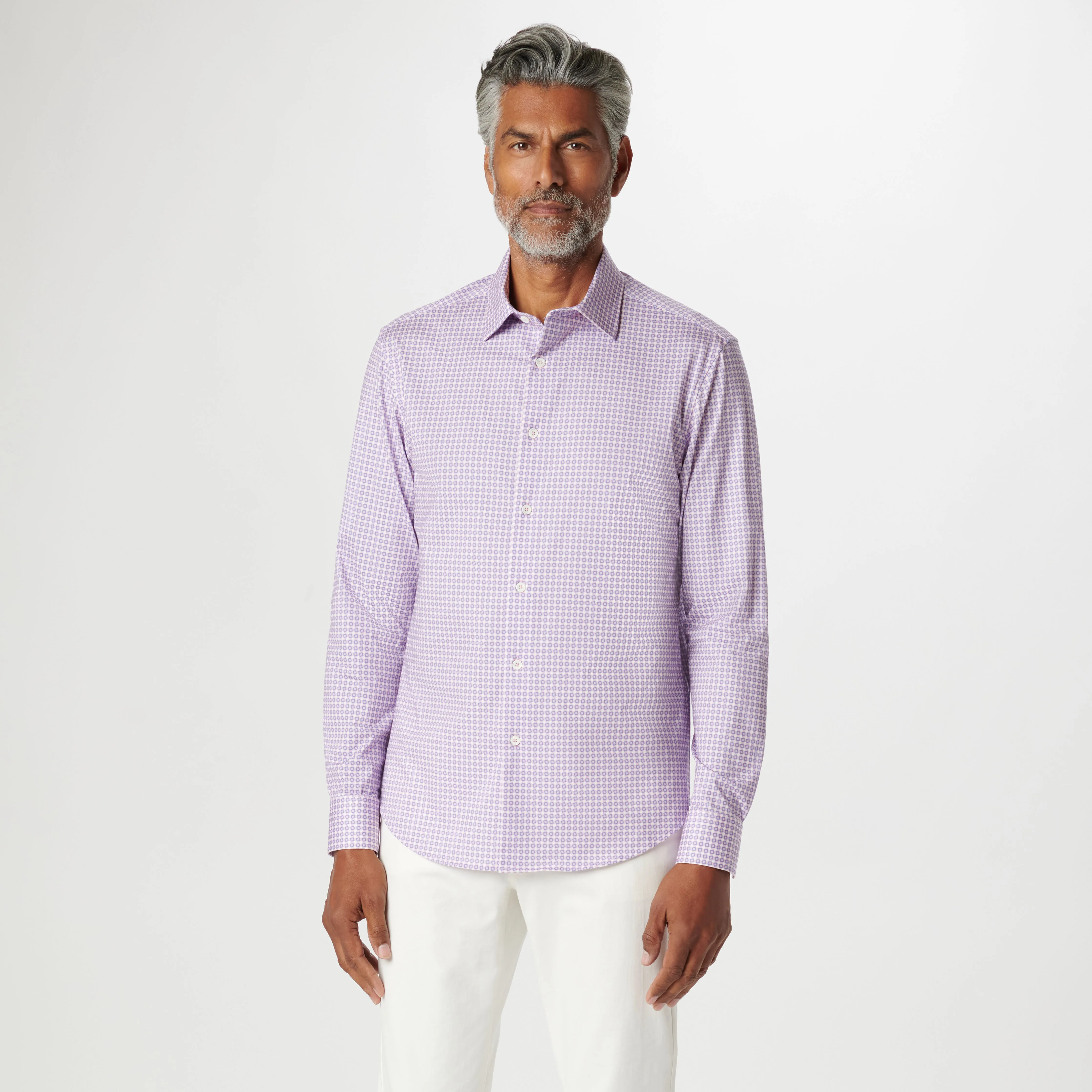 James Diamond Check OoohCotton Shirt sold by Bugatchi product image thumbnail 2