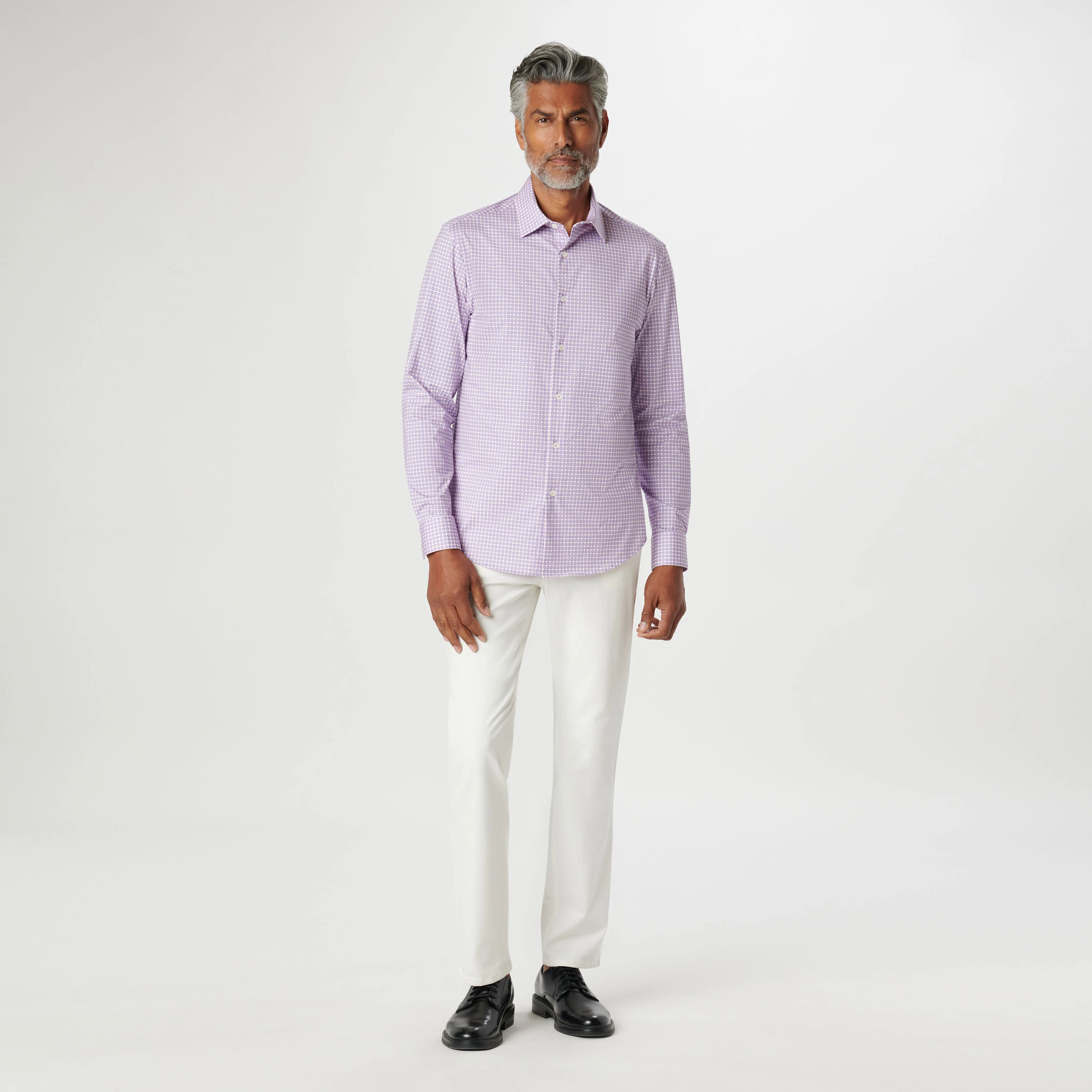 James Diamond Check OoohCotton Shirt sold by Bugatchi product image thumbnail 5