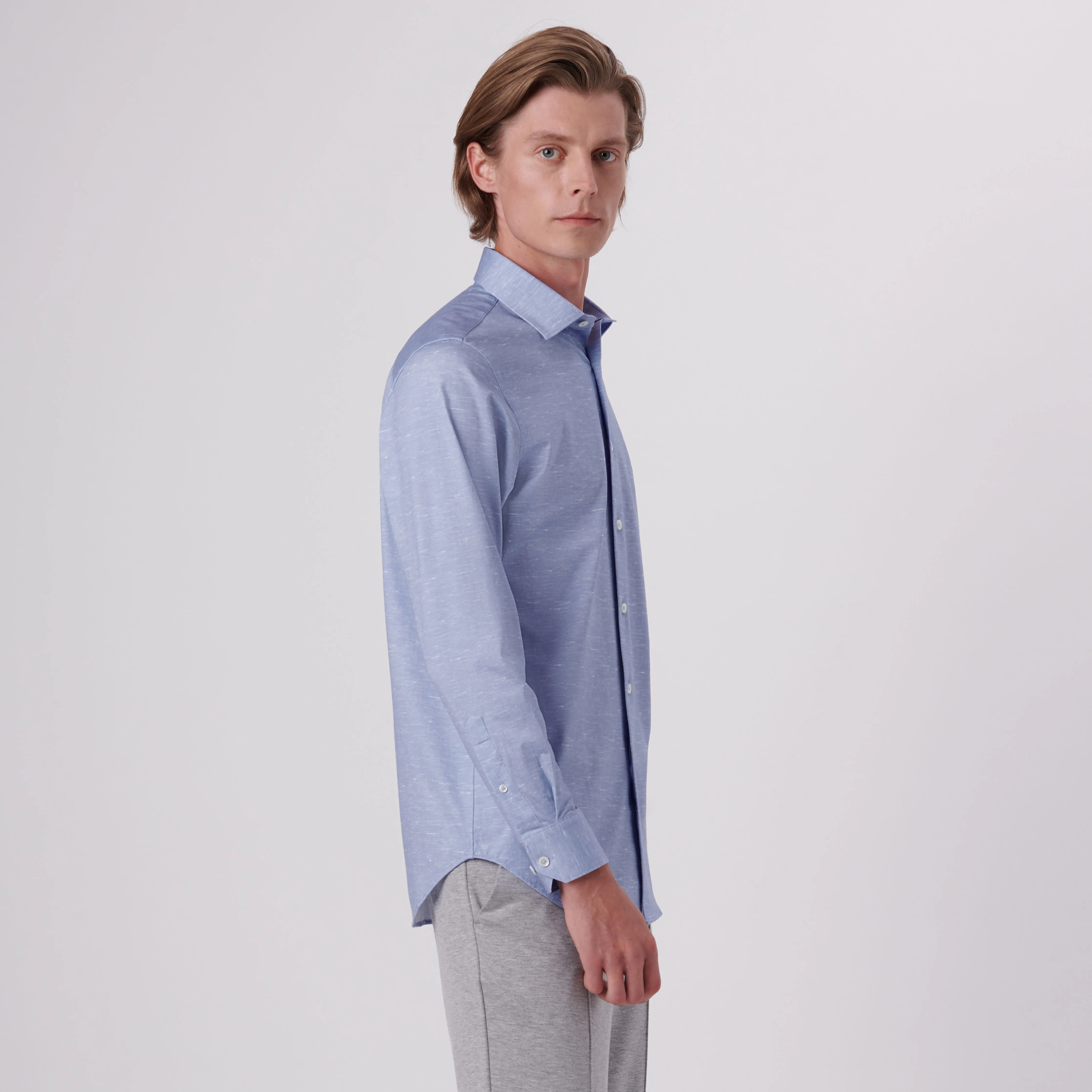 James Heather Print OoohCotton Shirt sold by Bugatchi product image thumbnail 3