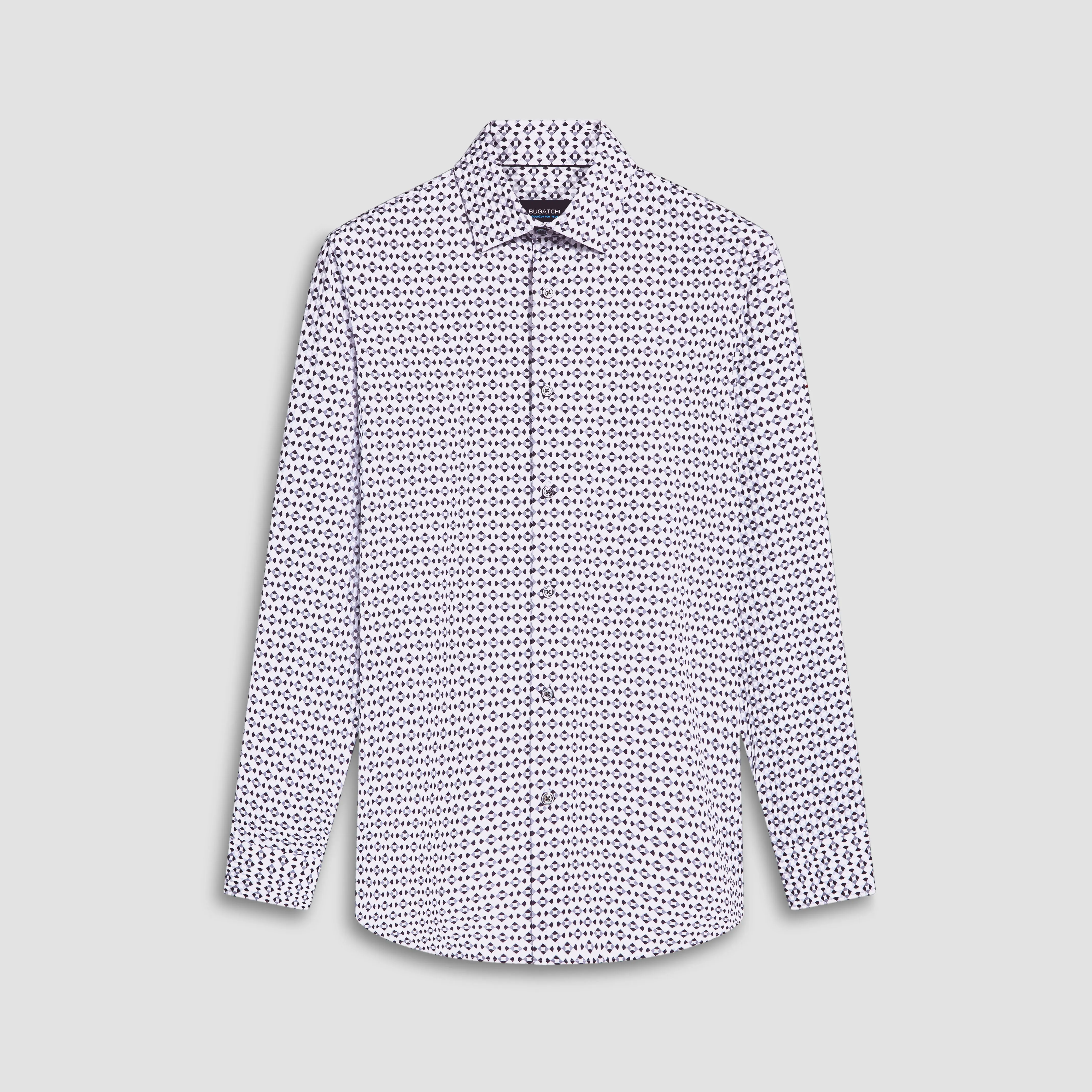 James Geometric Print OoohCotton Shirt sold by Bugatchi