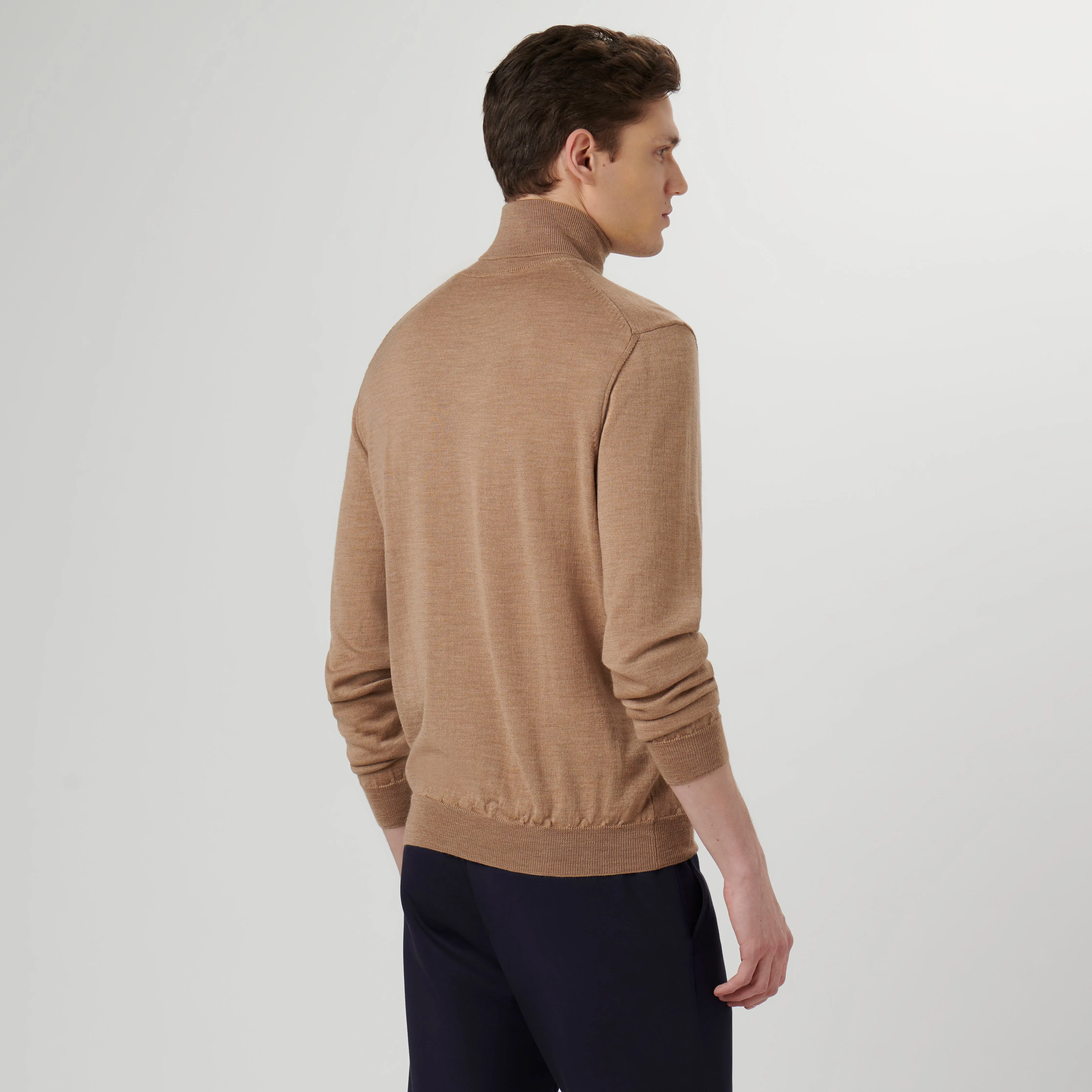 Super Merino Solid Turtleneck Sweater sold by Bugatchi product image thumbnail 4