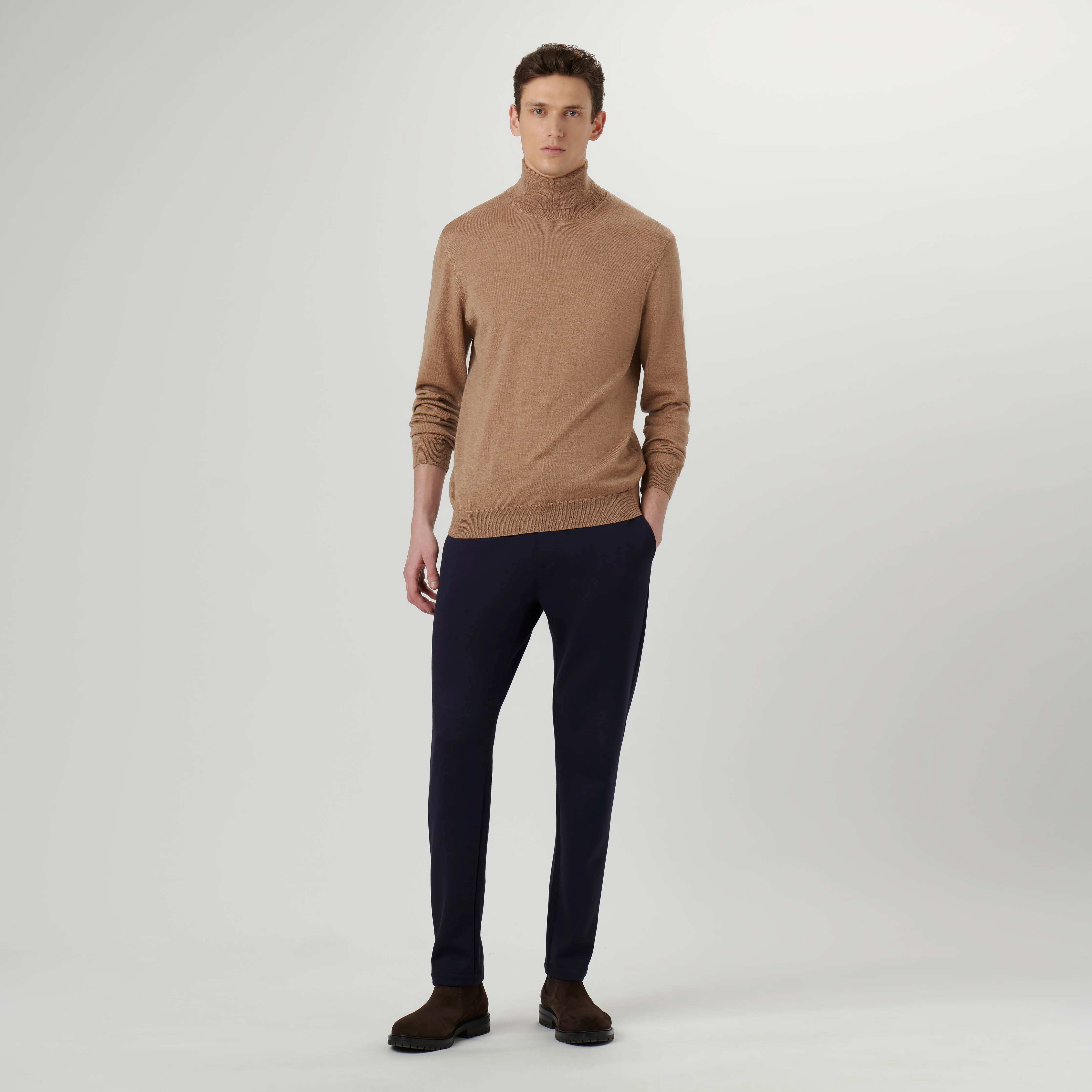 Super Merino Solid Turtleneck Sweater sold by Bugatchi product image thumbnail 5