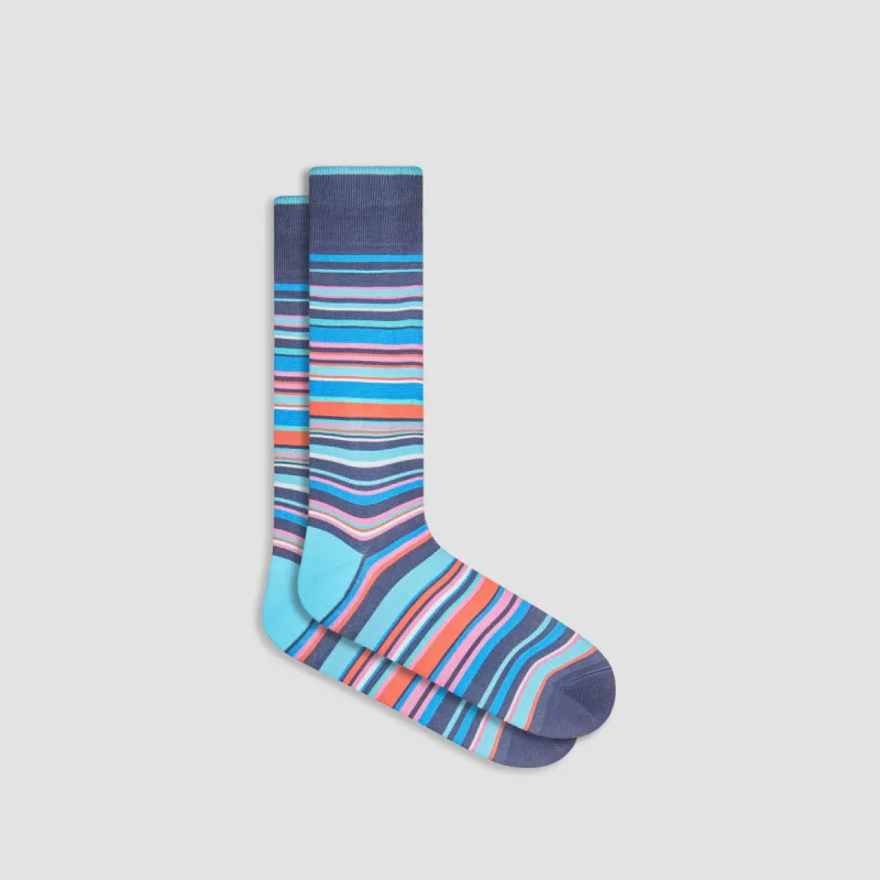 Striped Mid-Calf Socks sold by Bugatchi