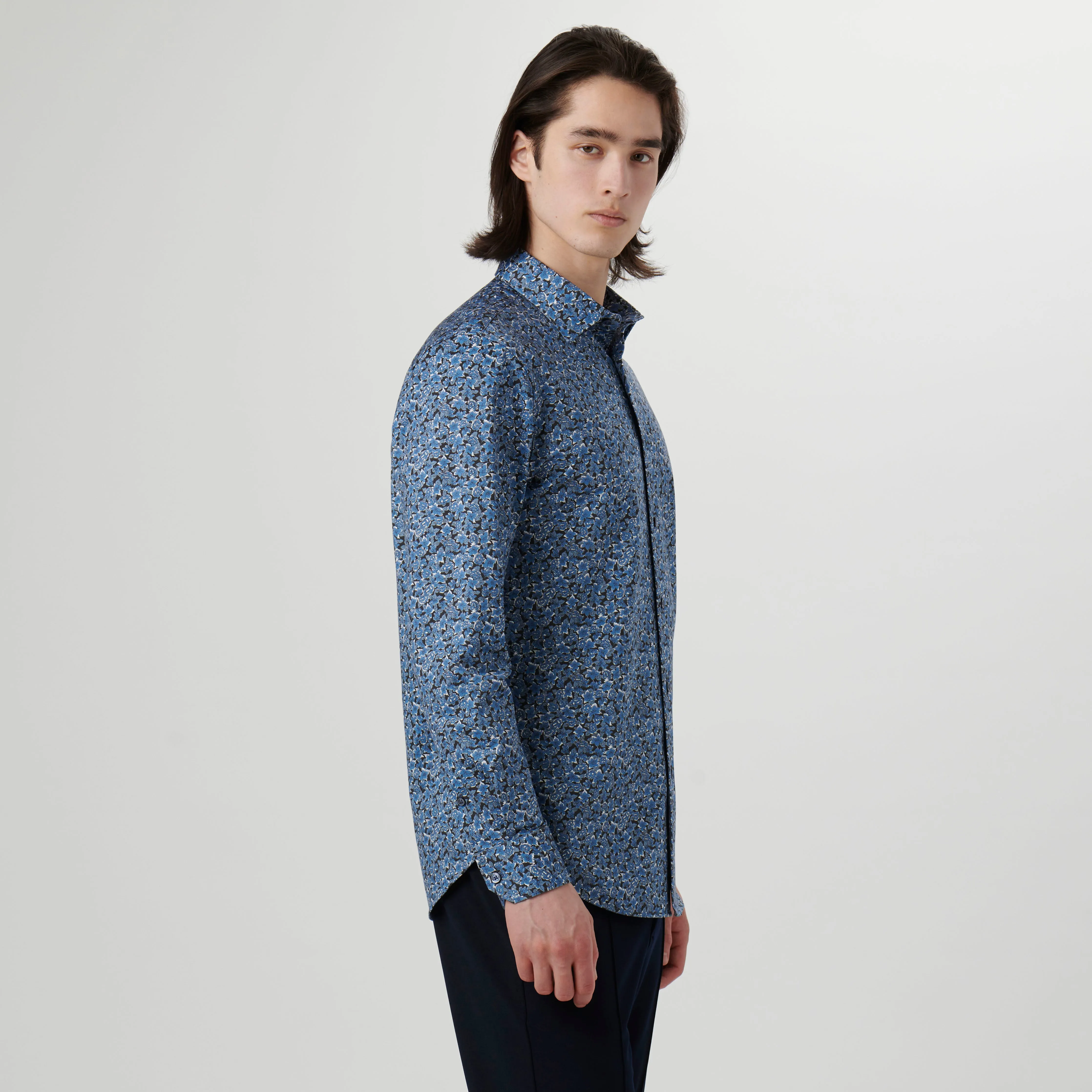 James Abstract Floral OoohCotton Shirt sold by Bugatchi product image thumbnail 3